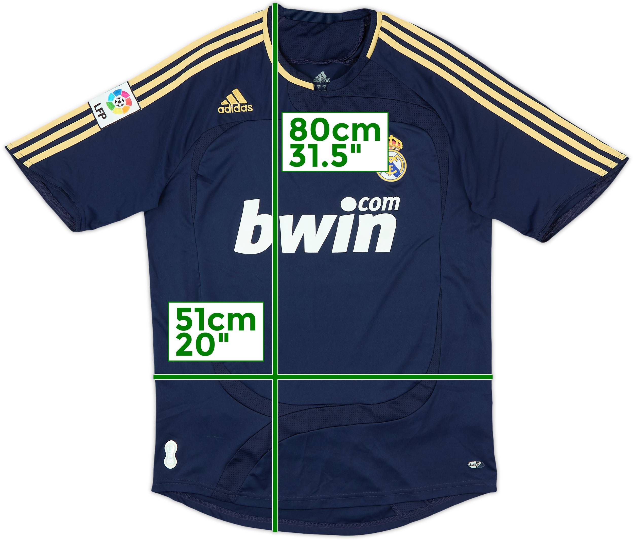 2007-08 Real Madrid Away Shirt - 8/10 - (M)