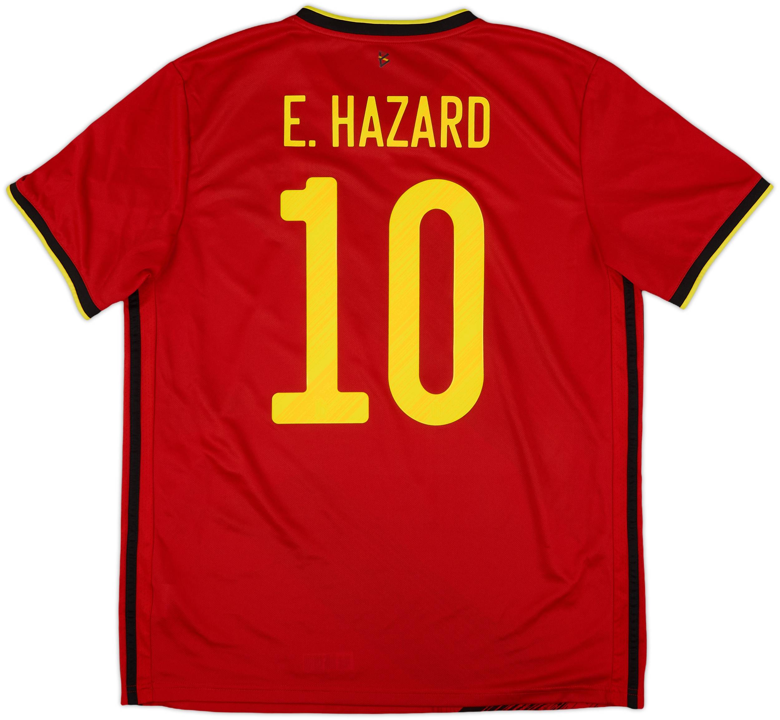 adidas ベルギー代表 E. HAZARD シャツ 10番 2020-21 Belgium Home Shirt E.Hazard #10 - 10/10 - (L)