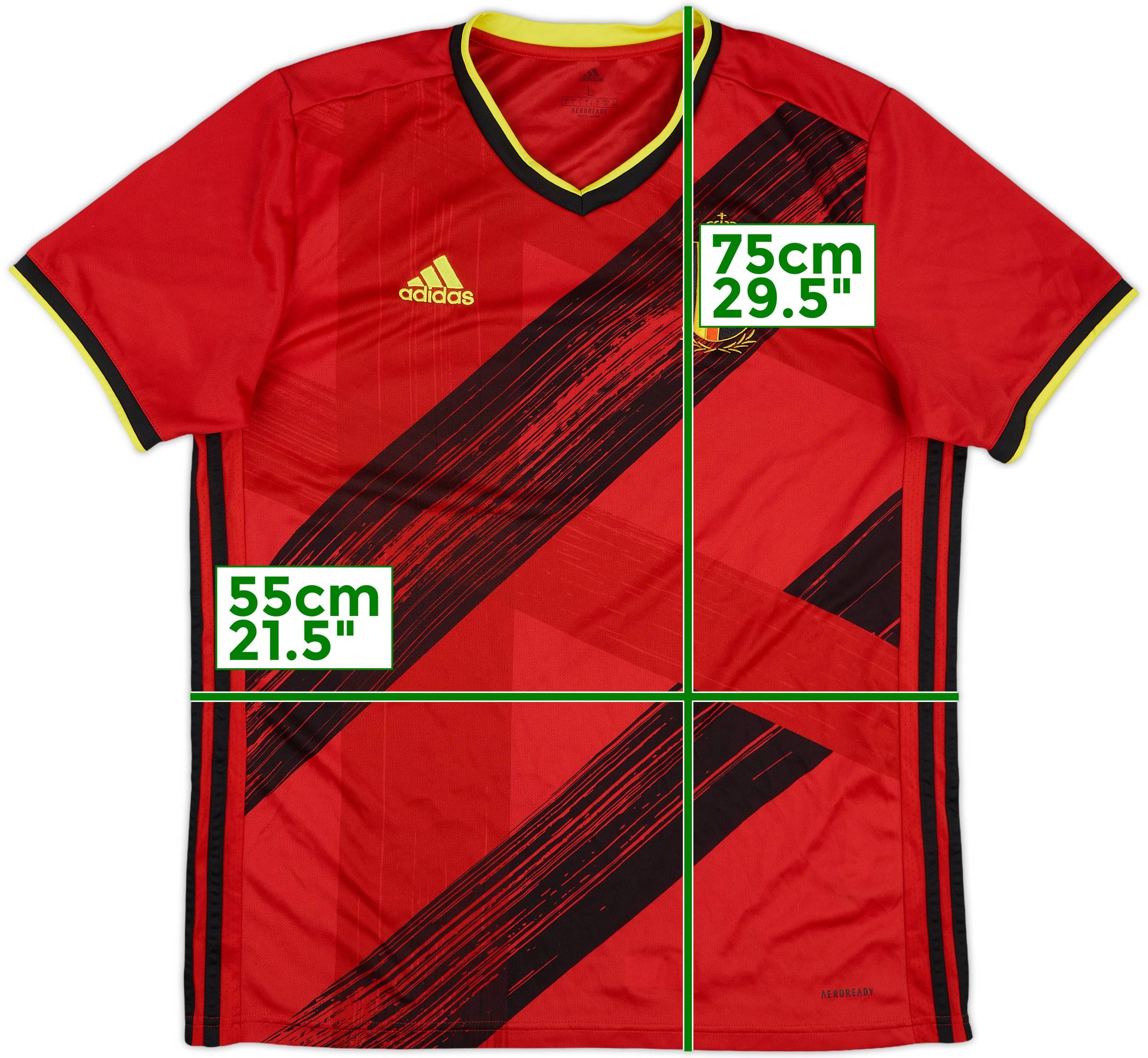 adidas ベルギー代表 E. HAZARD シャツ 10番 2020-21 Belgium Home Shirt E.Hazard #10 - 10/10 - (L)