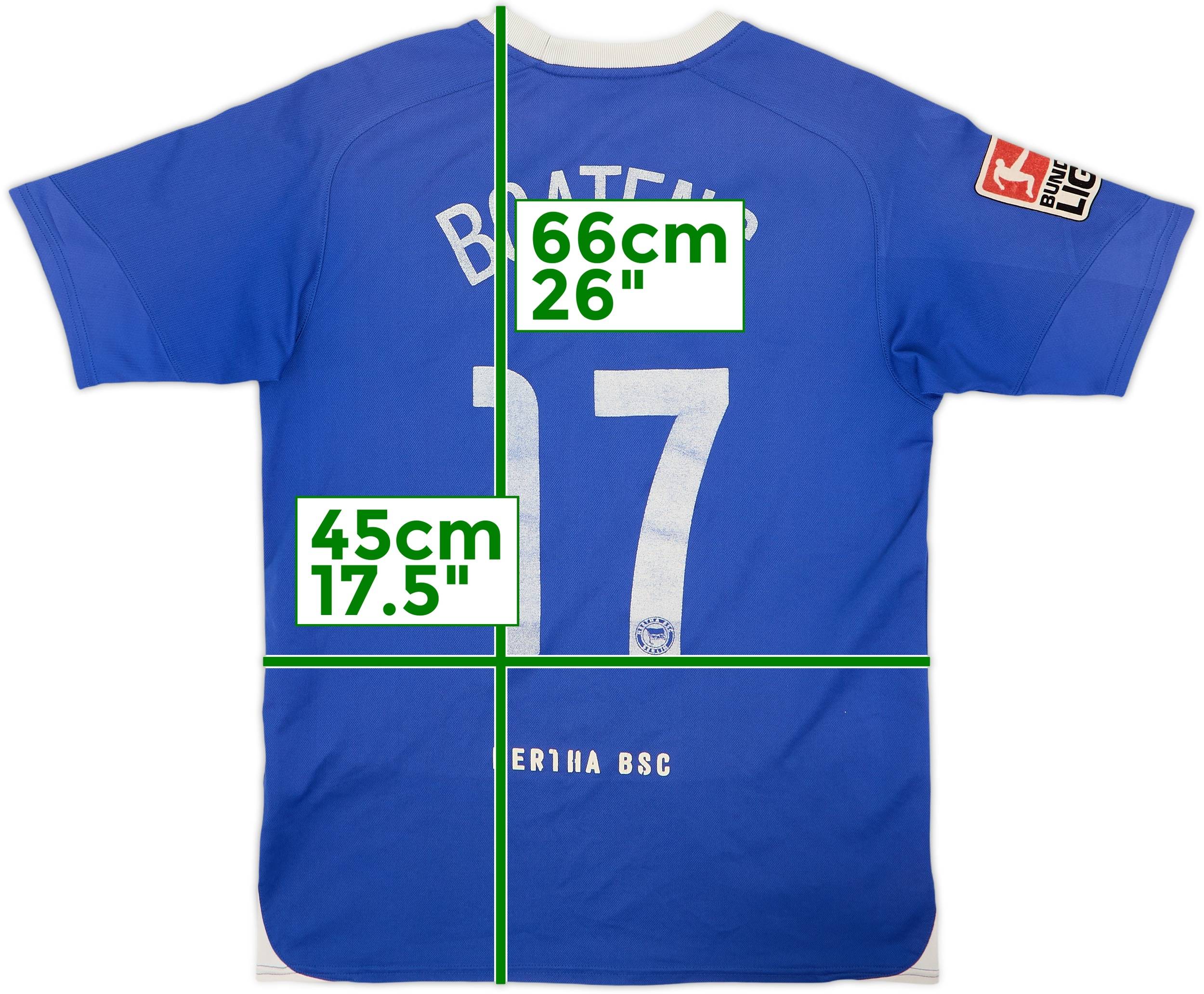 2005-06 Hertha Berlin Home Shirt Boateng #17 - 5/10 - (XL.Boys)