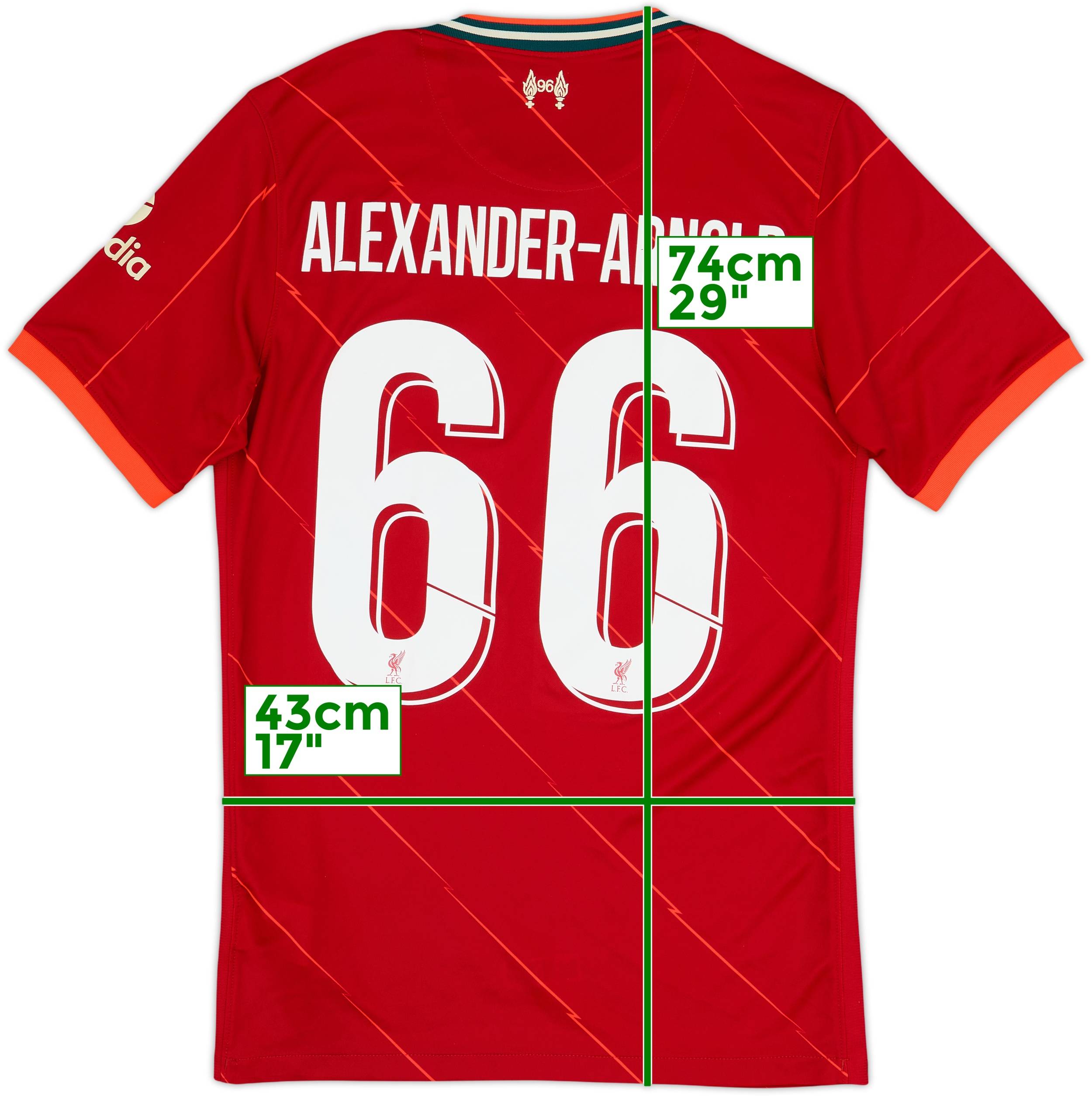 2021-22 Liverpool Home Shirt Alexander-Arnold #66 - 8/10 - (S)