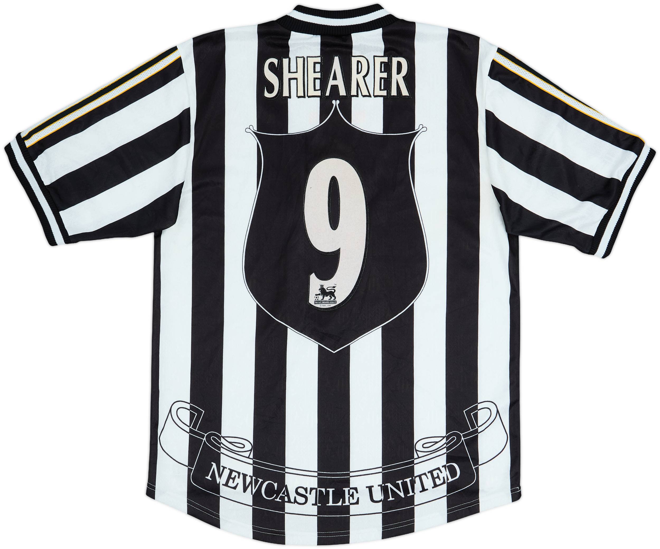 1997-99 Newcastle Home Shirt Shearer #9 - 8/10 - (M)