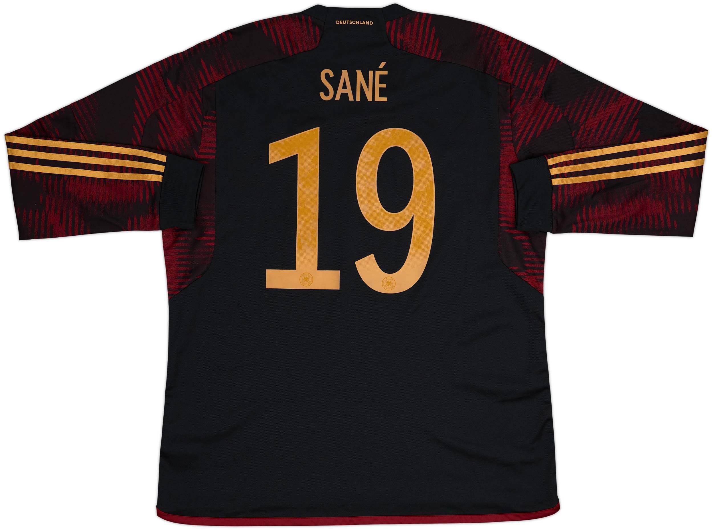 ウェア 2022-23 Germany  L/S Shirt 2022-23 Germany Away L/S Shirt Sane #19 - 9/10 - (XL)