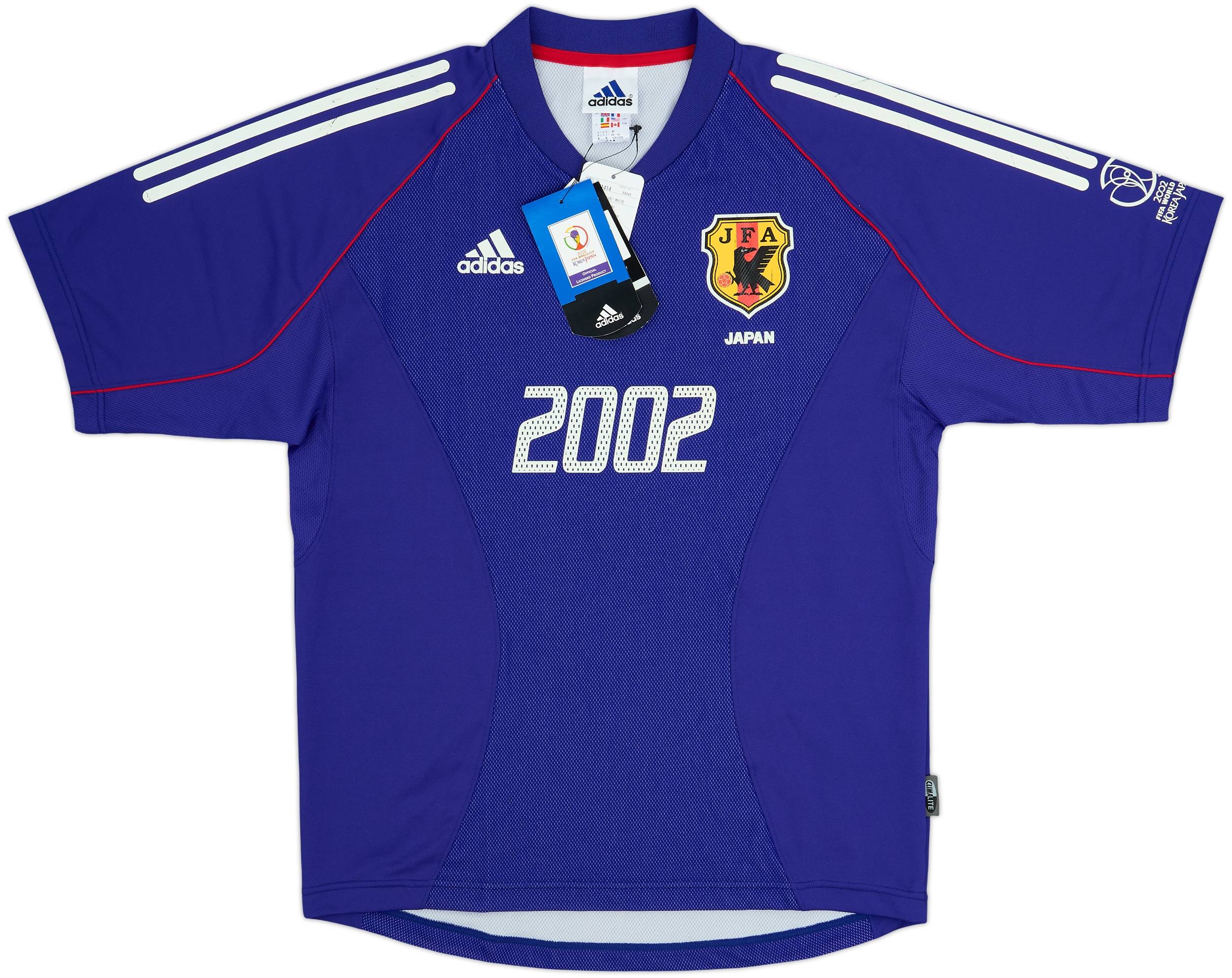  JFA 日本代表 半袖ユニフォーム　M 2002年 2002-04 Japan 'World Cup' Home Shirt (M)
