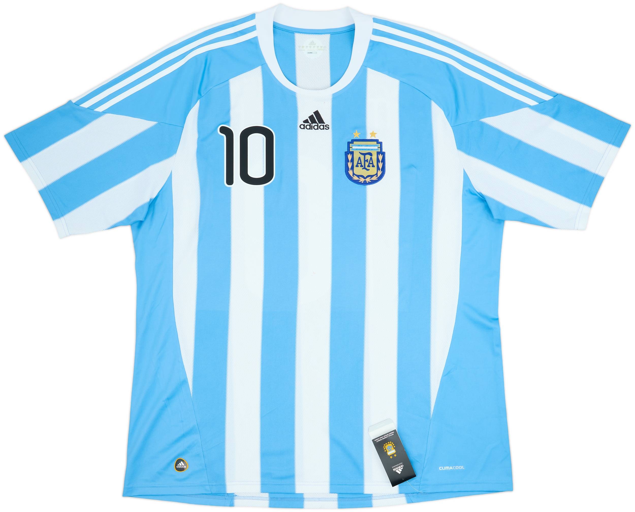 2010-11 Argentina Home Shirt Messi #10 (3XL)