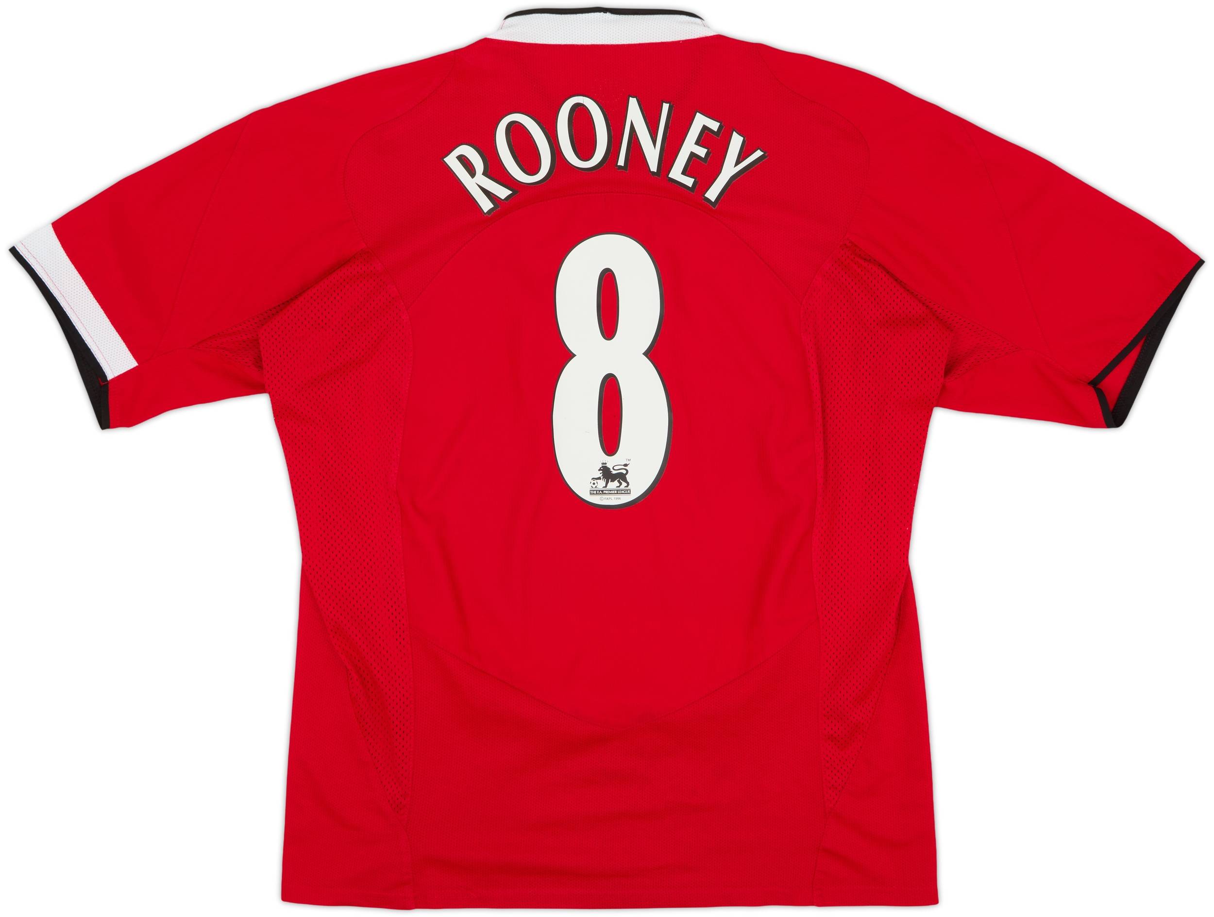 2004-06 Manchester United Home Shirt Rooney #8 - 7/10 - (L)
