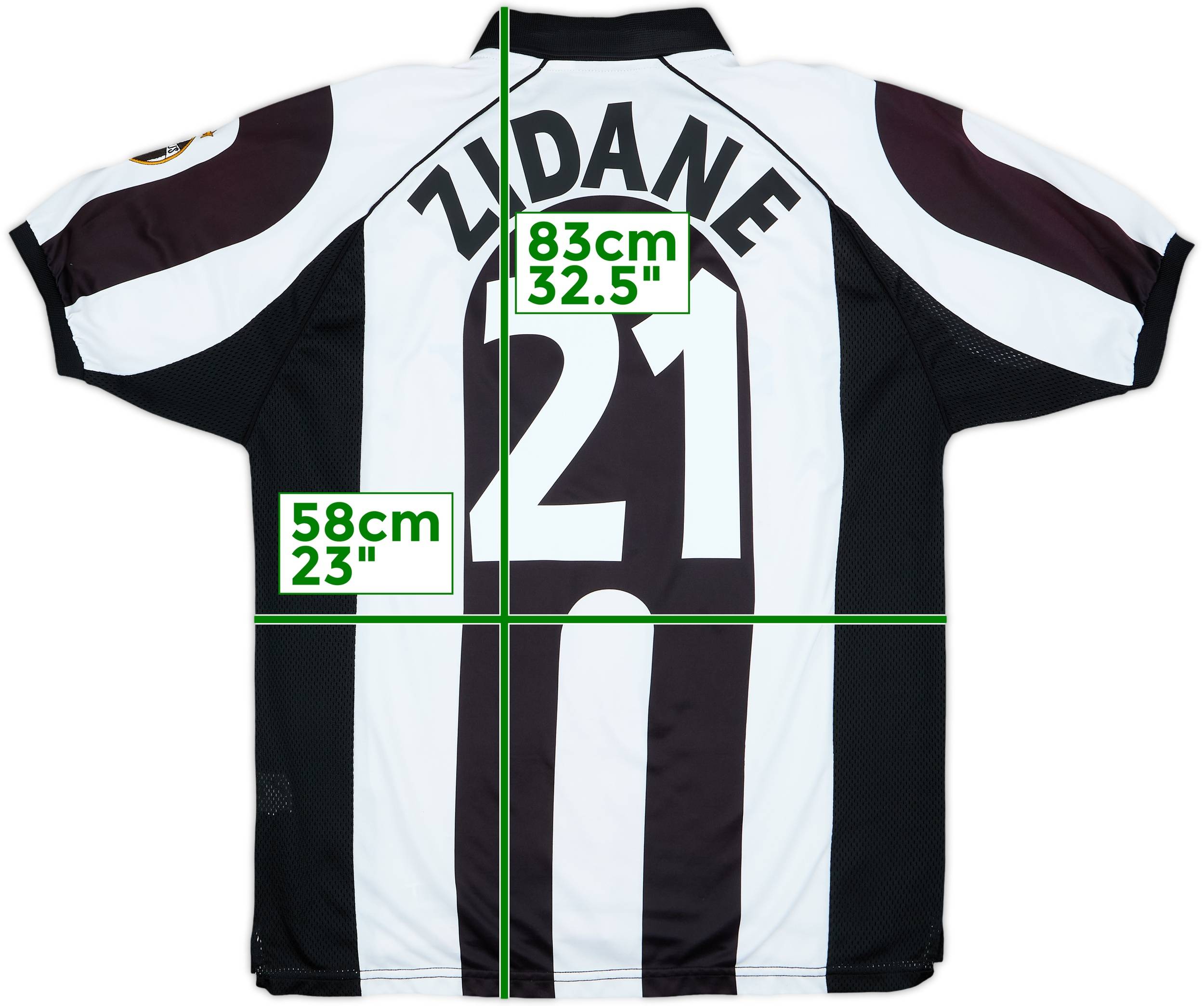 1997-98 Juventus Centenary Home Shirt Zidane #21 - 6/10 - (XL)