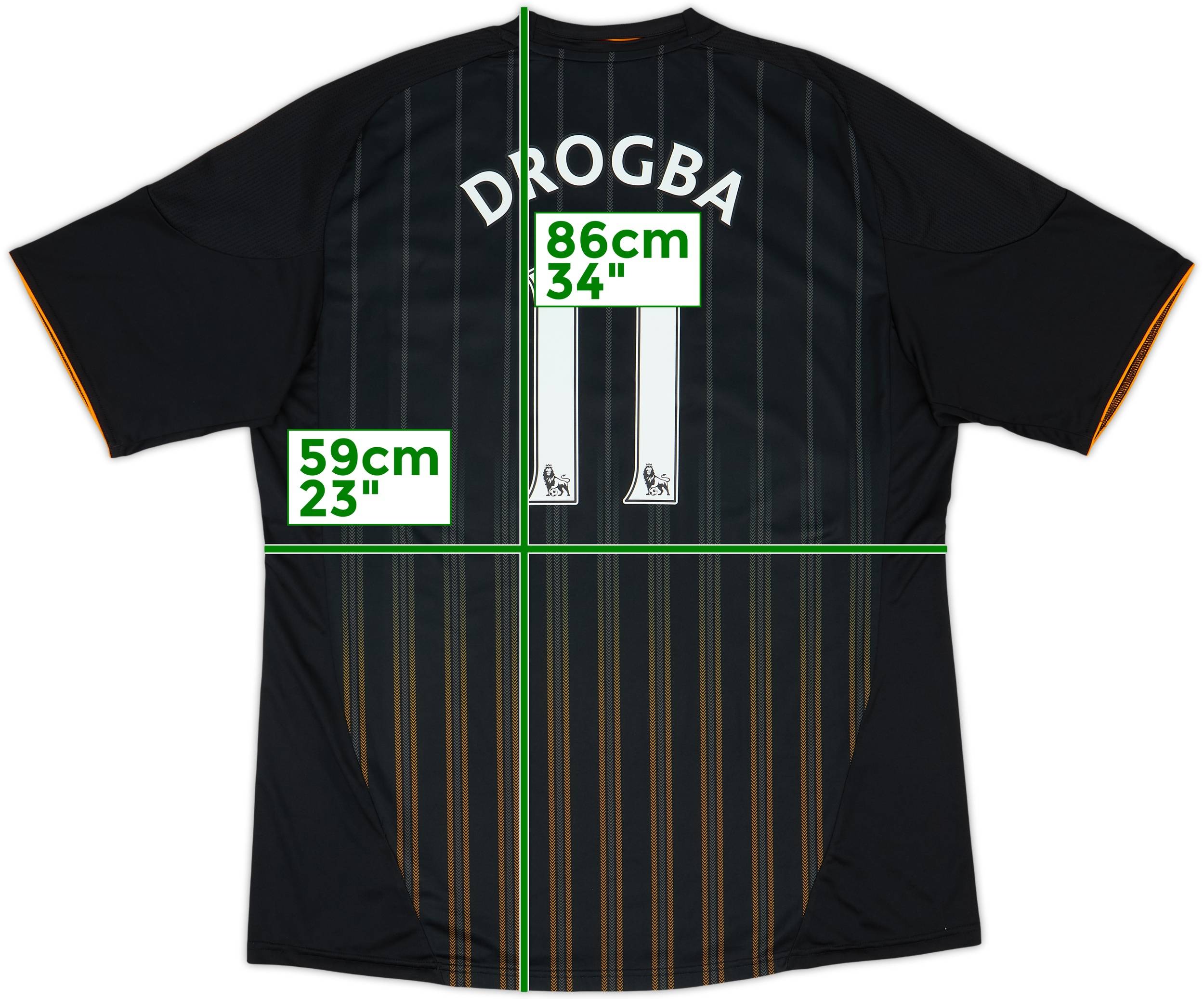 2010-11 Chelsea Away Shirt Drogba #11 - 8/10 - (XXL)
