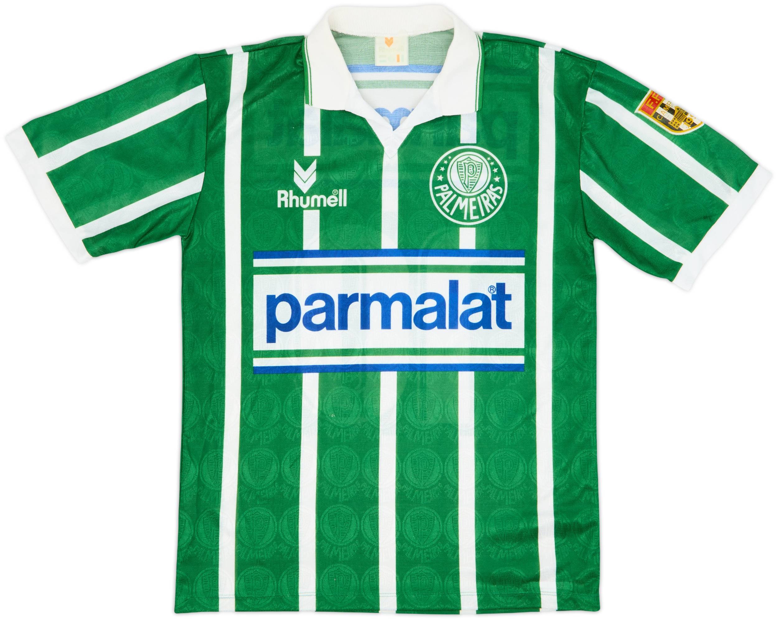 93/94 Rhumell パルメイラス ユニフォーム Parmalat 1993-94 Palmeiras Home Shirt #10 - 8/10 - (M)