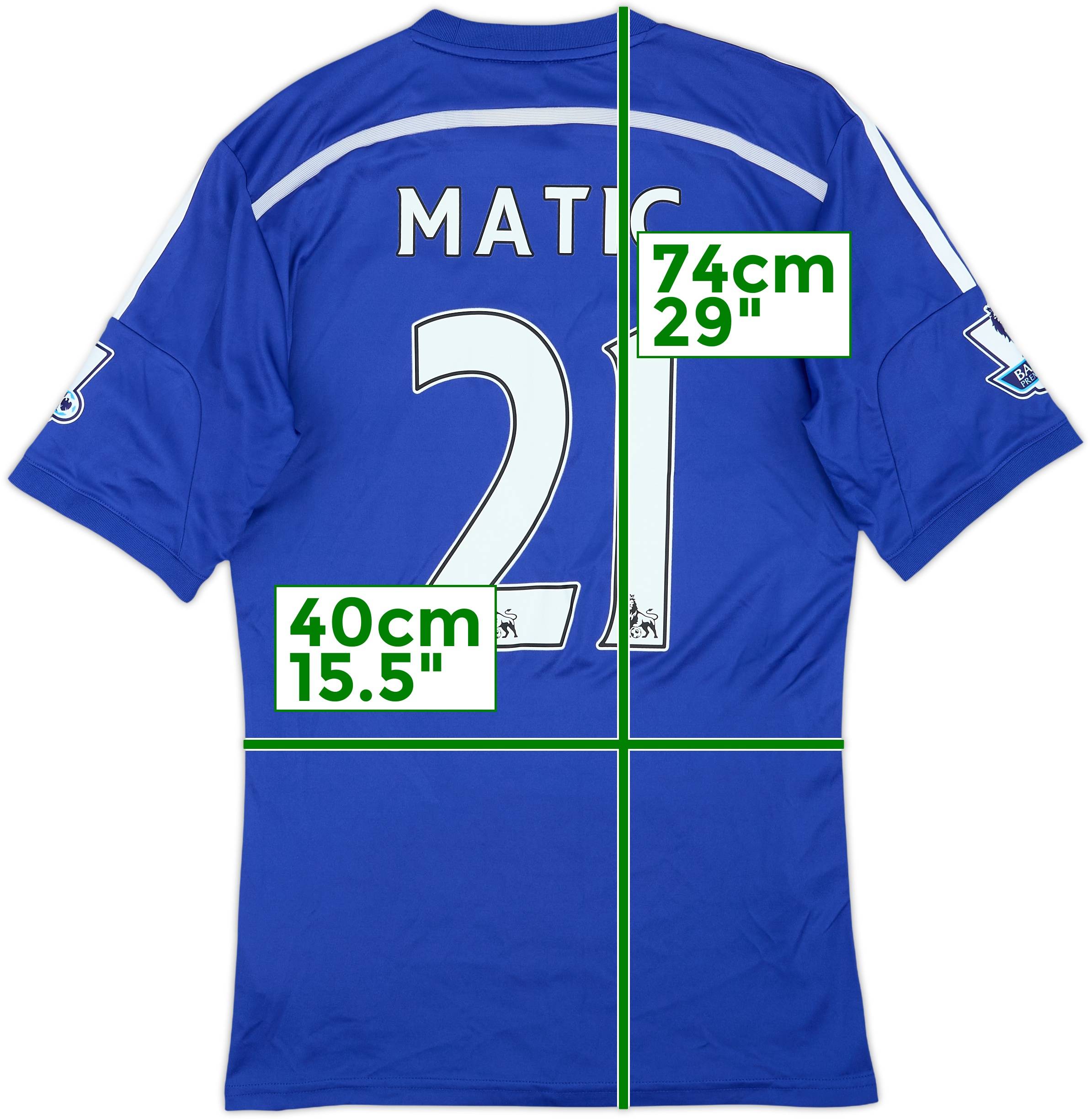 CHELSEA FC MATIC 21番シャツ mサイズ 2014-15 Chelsea Home Shirt Matic #21 - 8/10 - (S)