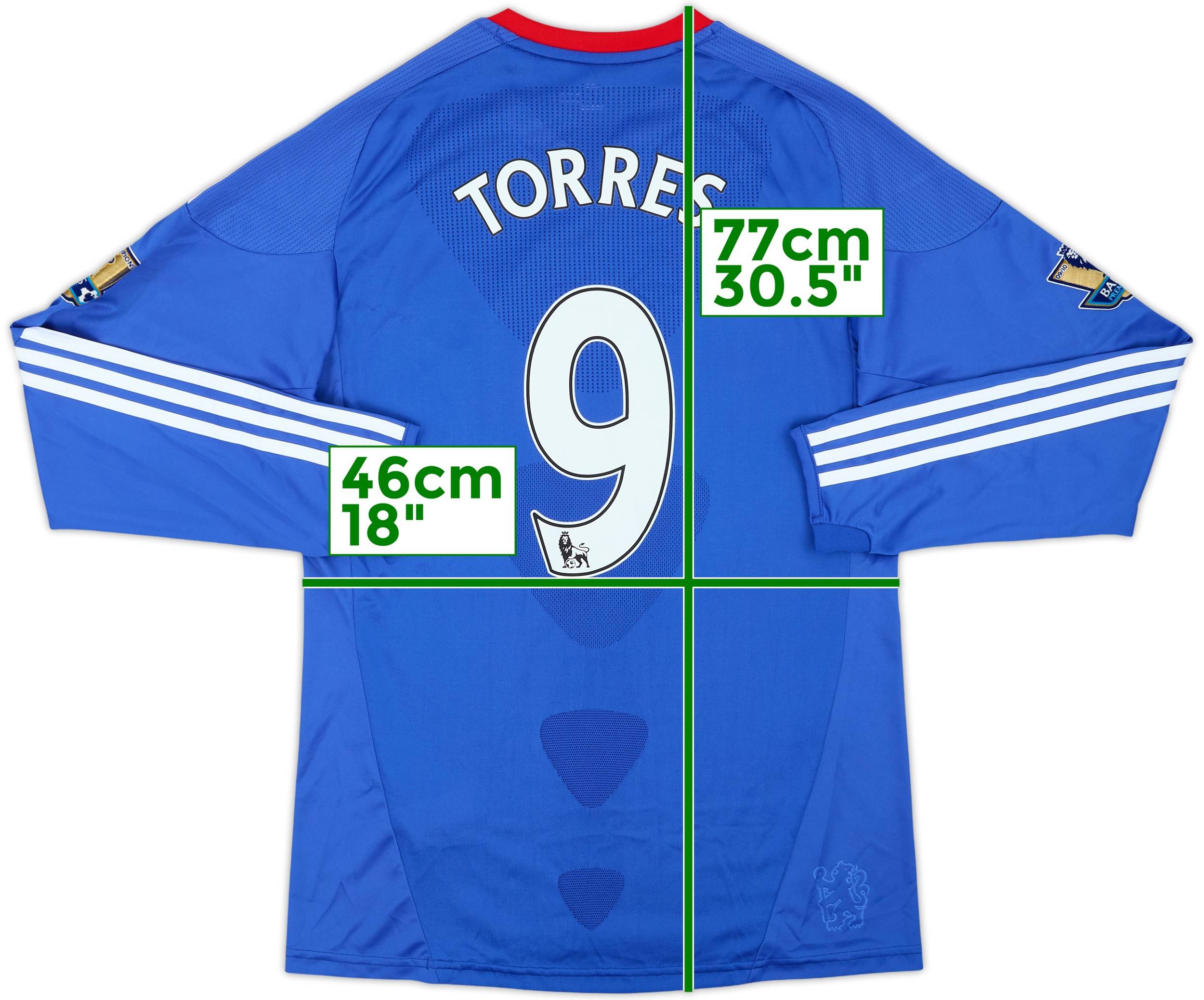 2010-11 Chelsea Home L/S Shirt Torres #9 - 9/10 - (S)
