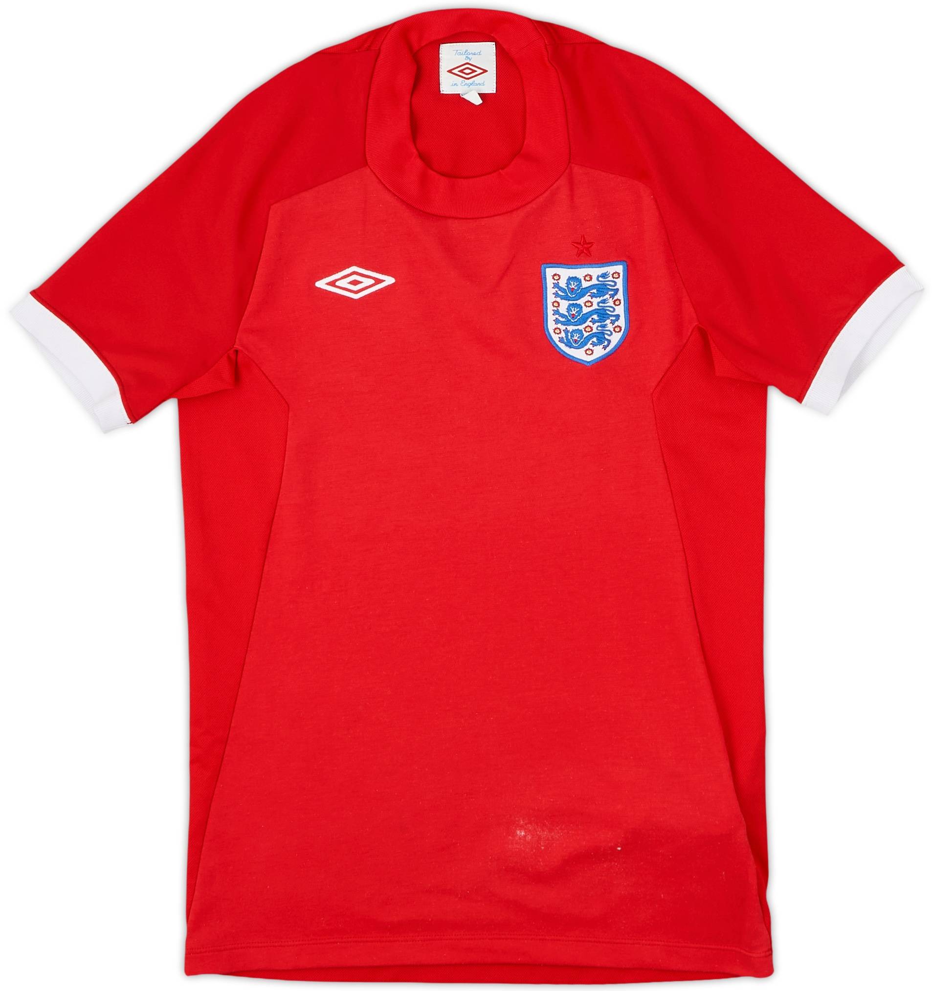 UMBRO イングランド代表 ユニフォーム ゲームシャツ 2010W杯 デフォー 2010-11 England Away Shirt - 8/10 - (M.Boys)
