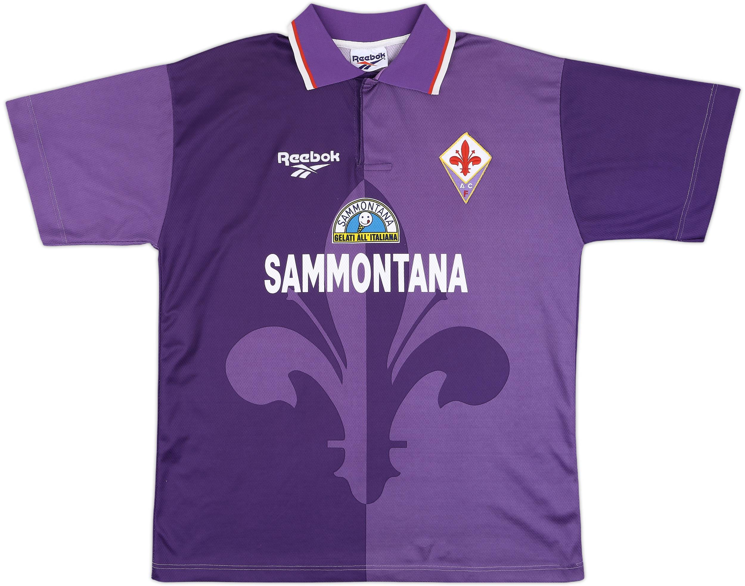95-96シーズン版フィオレンティーナユニフォーム（Reebok製、XL相当） 1995-96 Fiorentina Home Shirt - 8/10 - (XL)