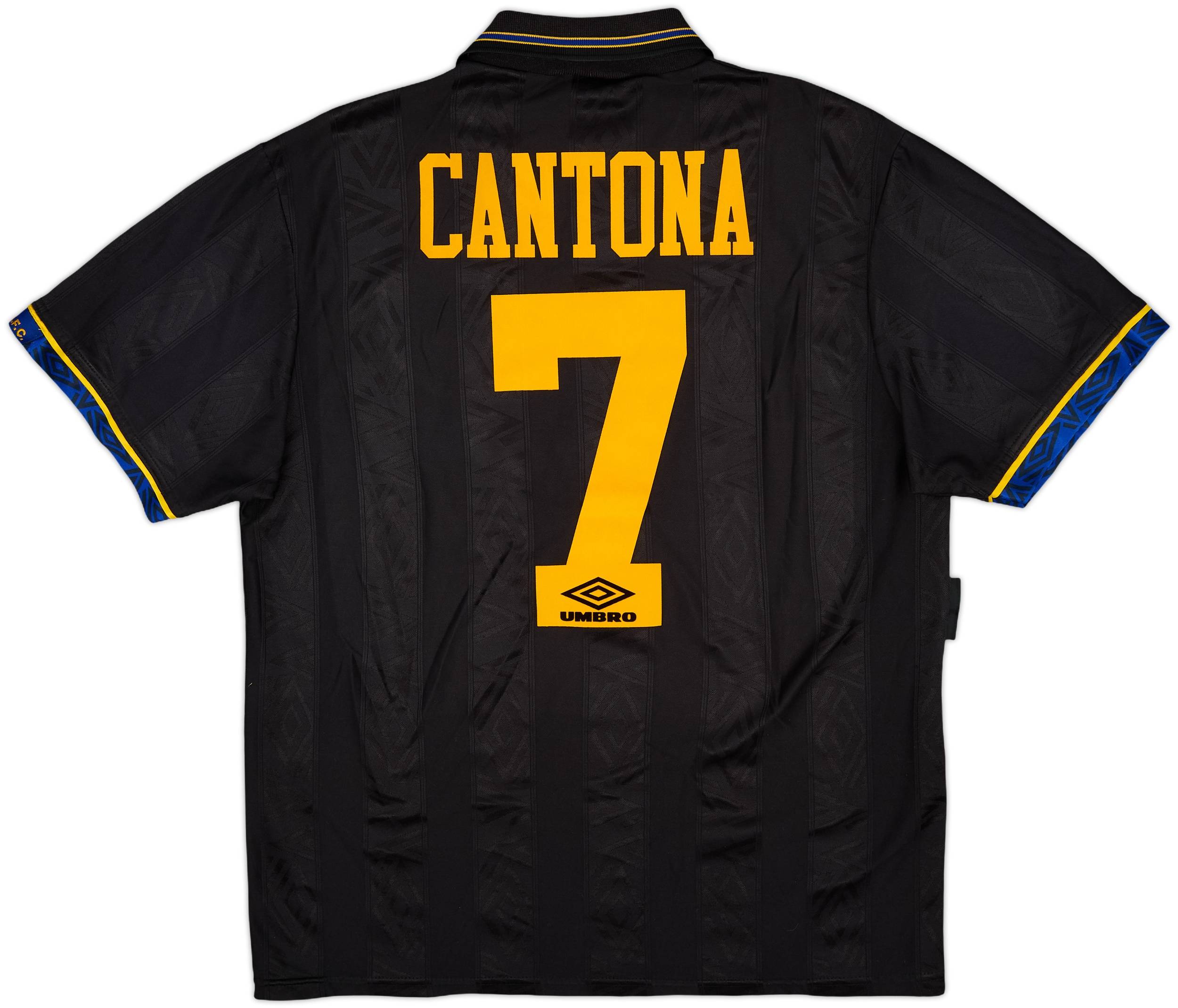 1993-95 Manchester United Away Shirt Cantona #7 - 8/10 - (L)