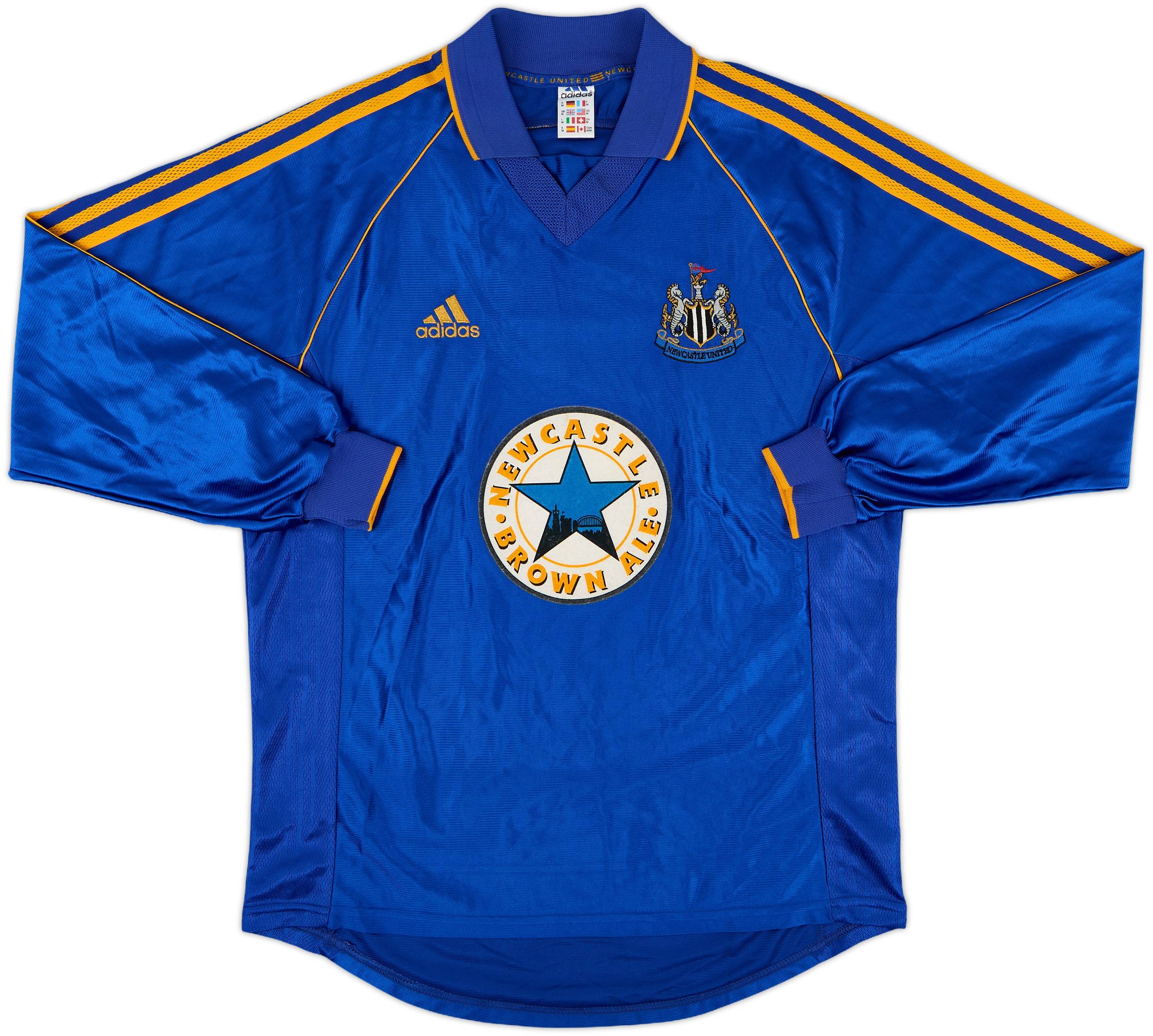 1998-99 Newcastle Away L/S Shirt Shearer #9 - 8/10 - (M)