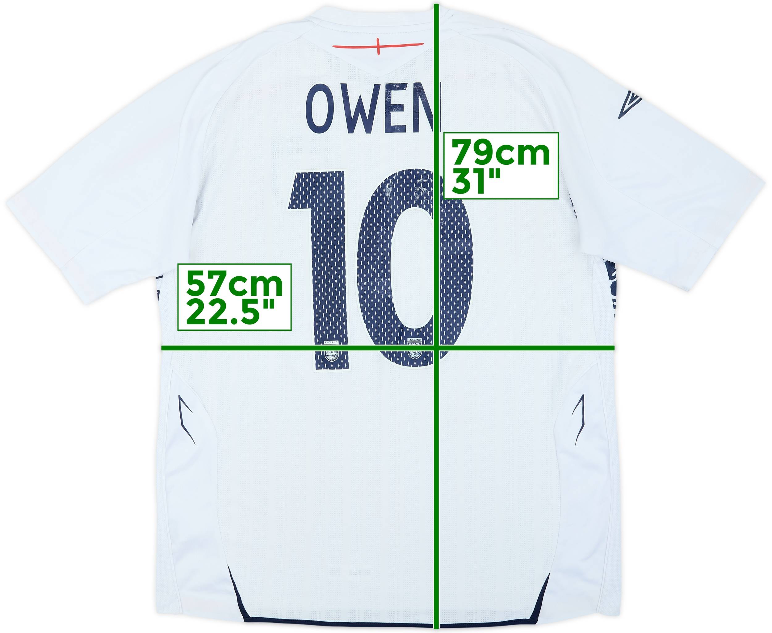 2005-07 England Home Shirt Owen #10 - 5/10 - (XL)