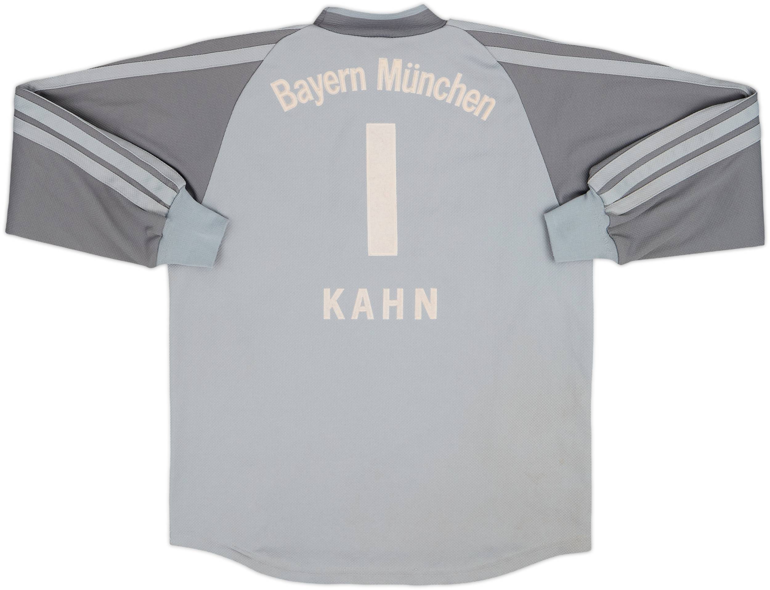 2001-02 Bayern Munich GK Shirt Kahn #1 - 8/10 - (Y)