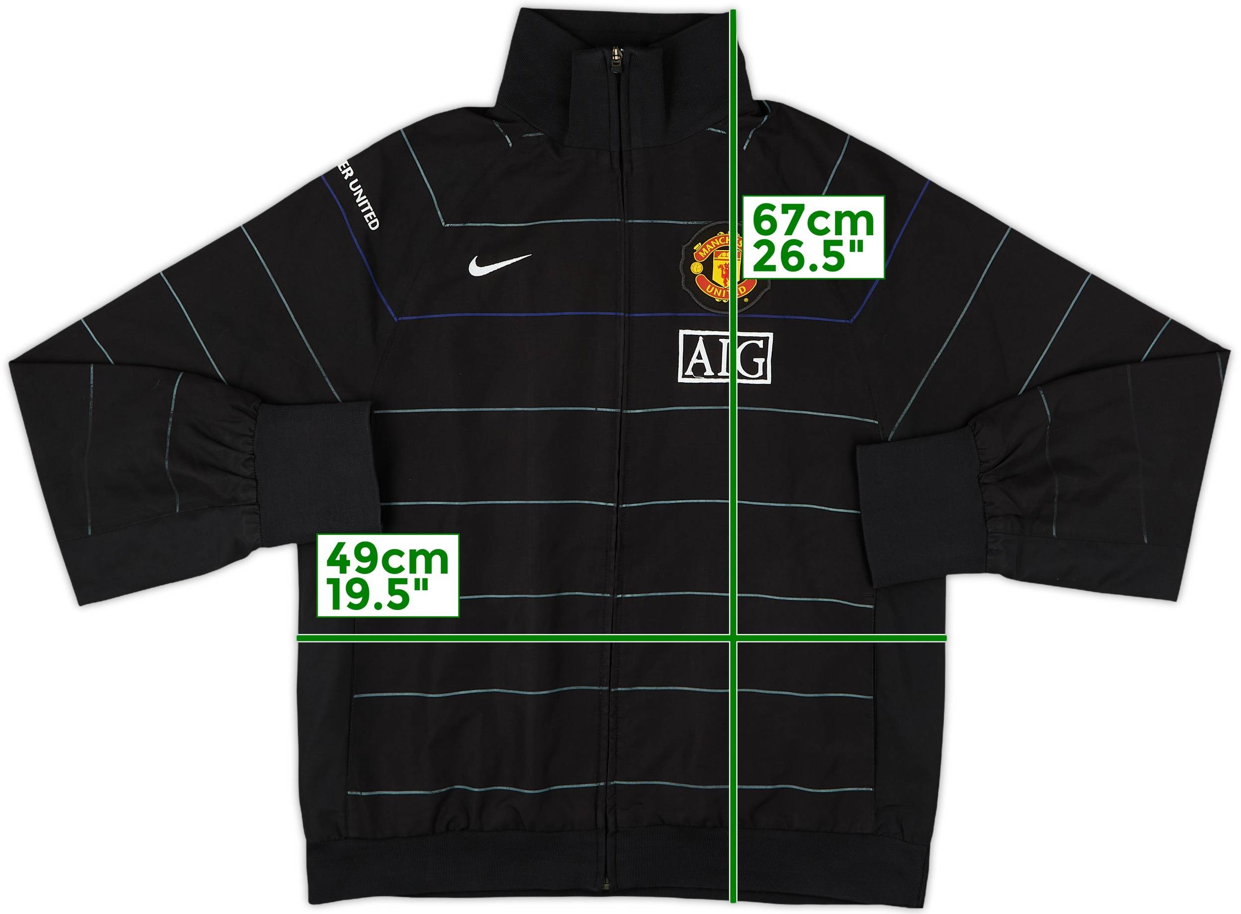 Nike Manchester United 長袖ジャージ 2007-08 Manchester United Nike Track Jacket - 7/10 - (M)