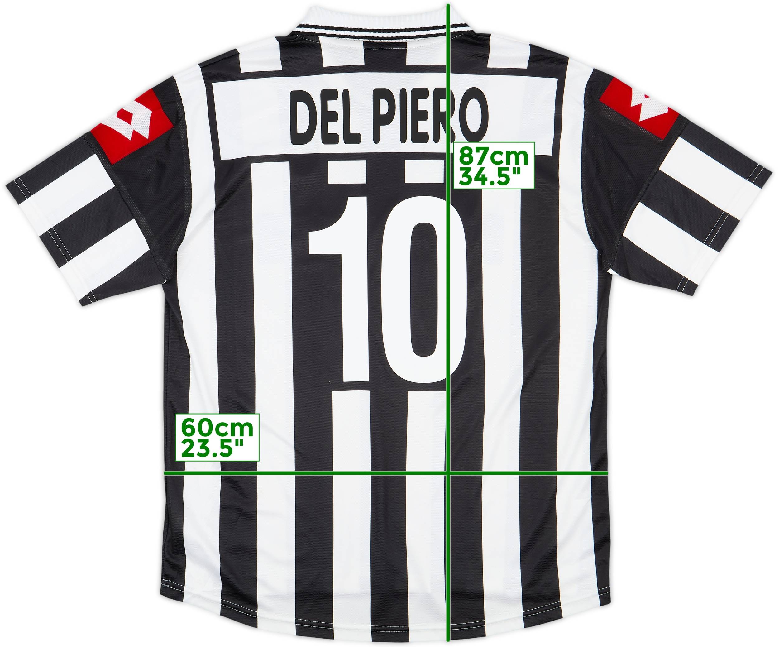 2001-02 Juventus Home Shirt Del Piero #10 - 8/10 - (XL)