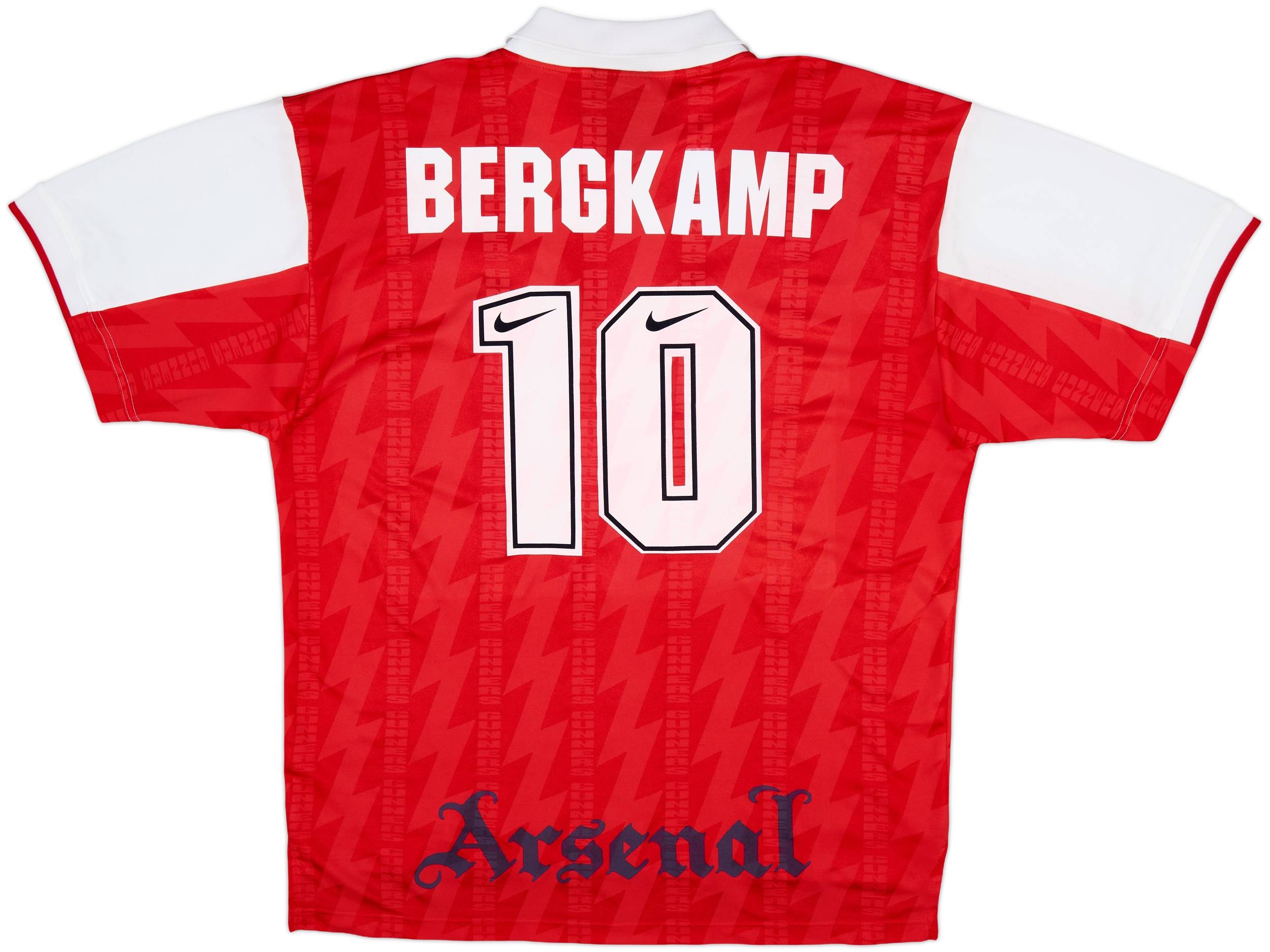 1994-96 Arsenal Home Shirt Bergkamp #10 - 8/10 - (XL)