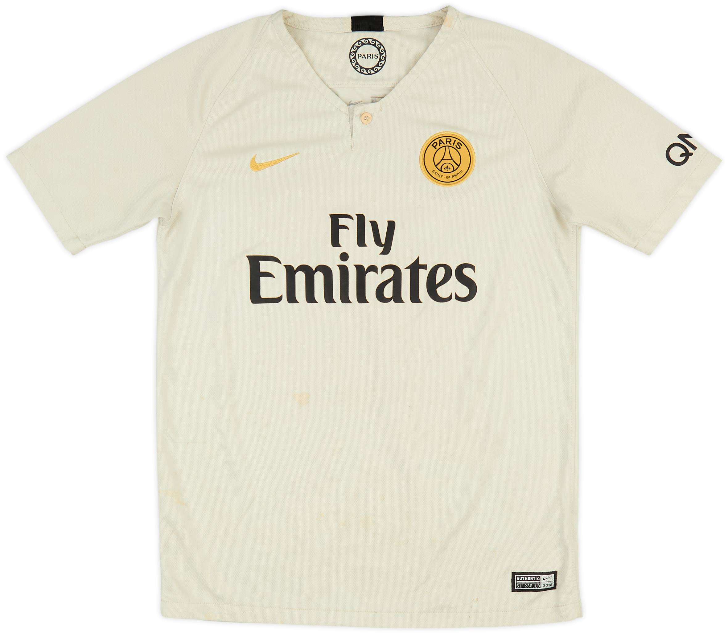 PARIS SAINT GERMAIN セカンドアウェイゲームシャツ（XL） 2008-09 Paris Saint-Germain Player Issue Away L/S Shirt (XL)