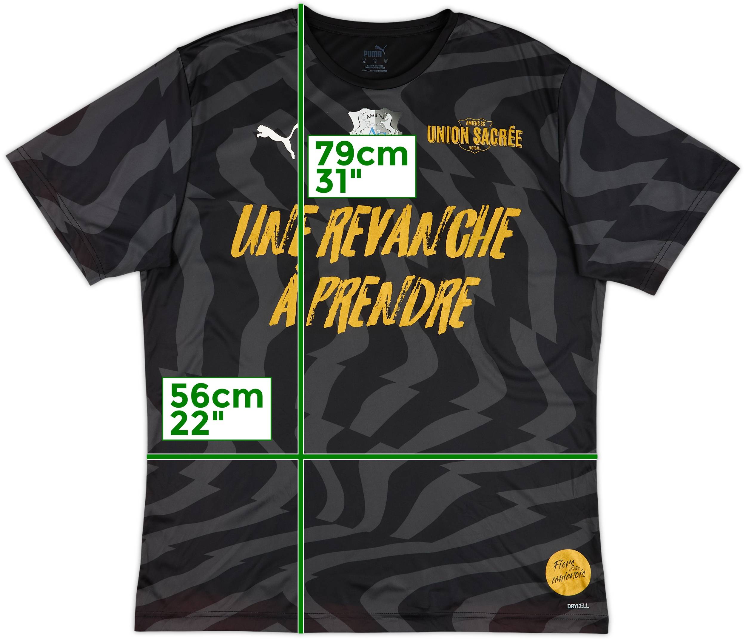 2020-21 Amiens 'Une Revanche a Prendre' Special Shirt 8/10 (XL)
