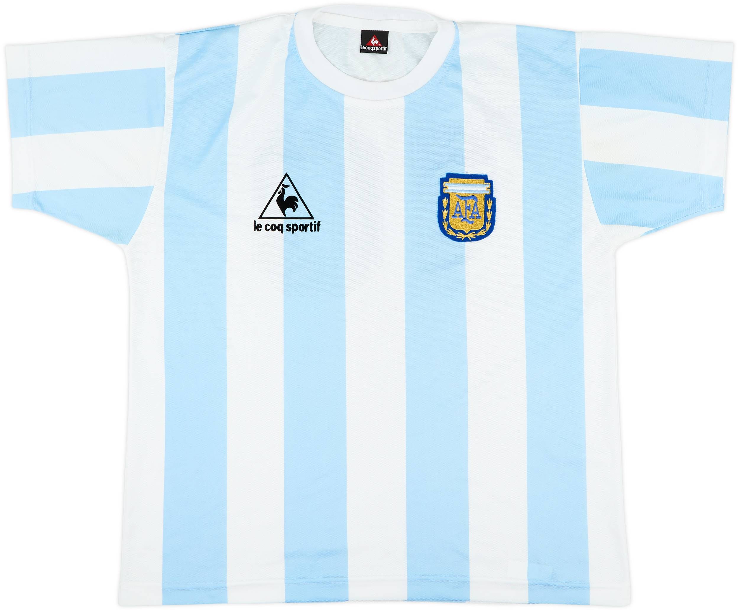 ウェア Argentina 1986 le coq 2000s Argentina Le Coq Sportif 1986 Retro Home Shirt - 8/10 - (XL)