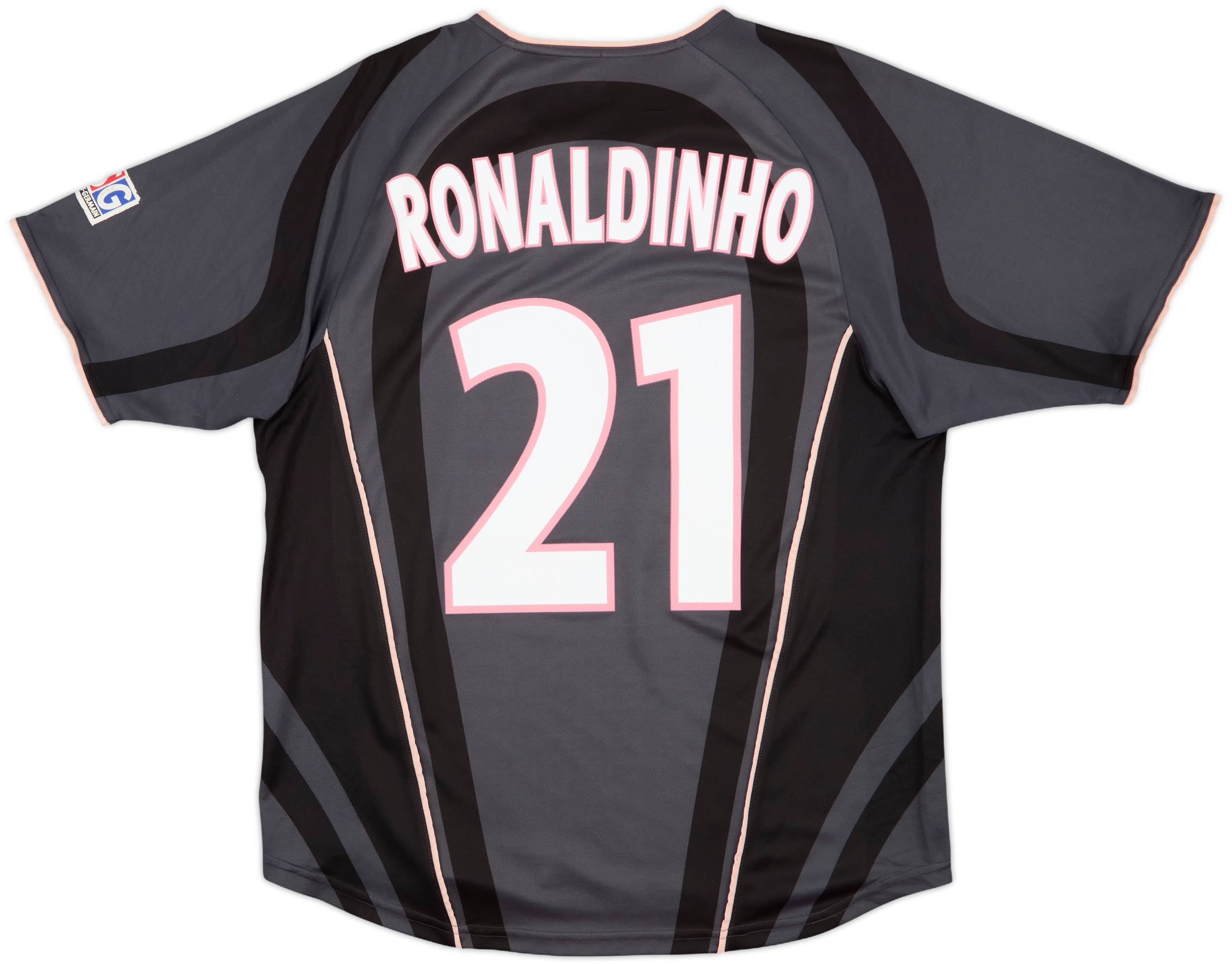 2001-02 Paris Saint-Germain Third Shirt Ronaldinho #21 - 8/10 - (M)