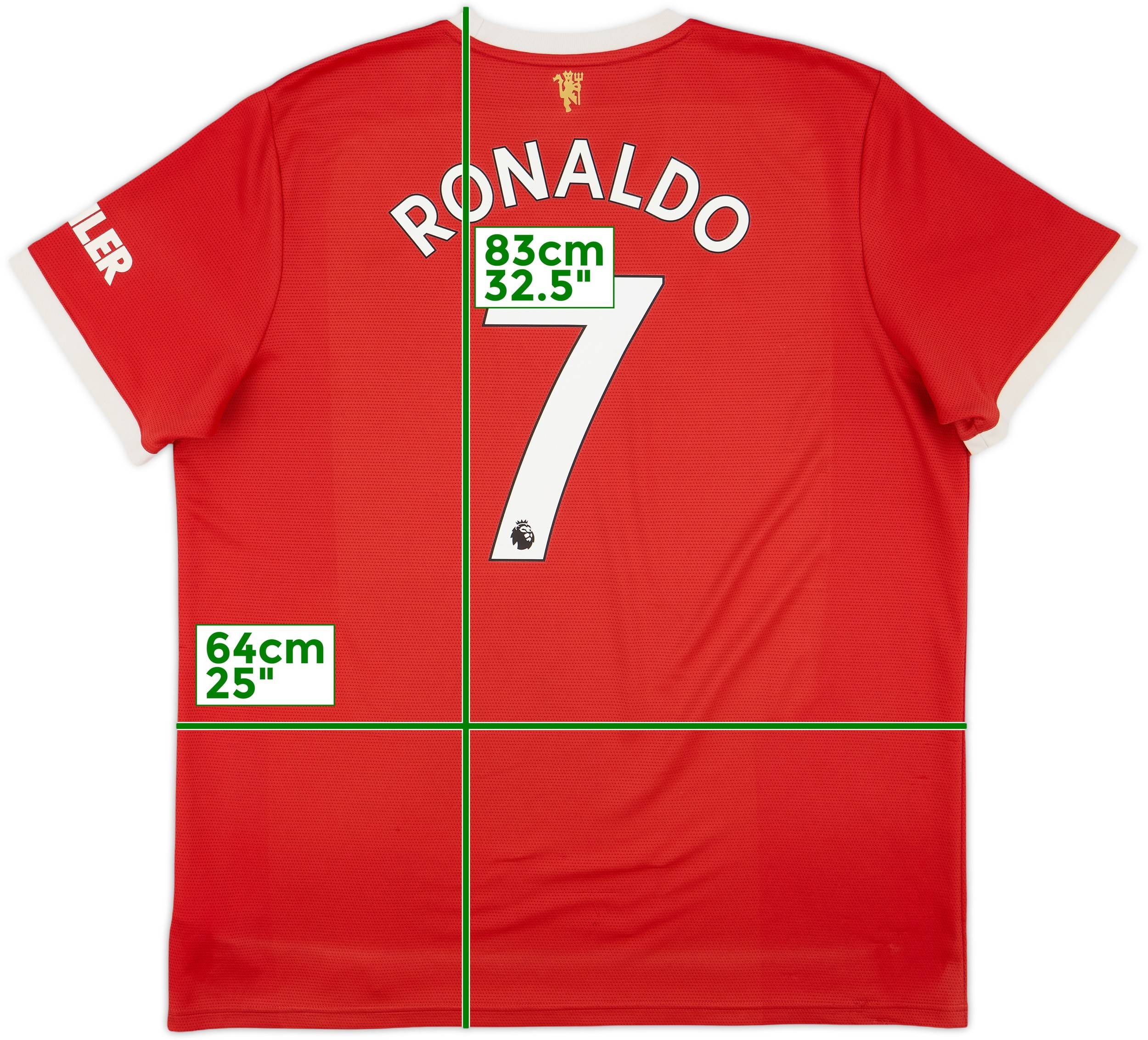 2021-22 Manchester United Home Shirt Ronaldo #7 - 6/10 - (XXL)