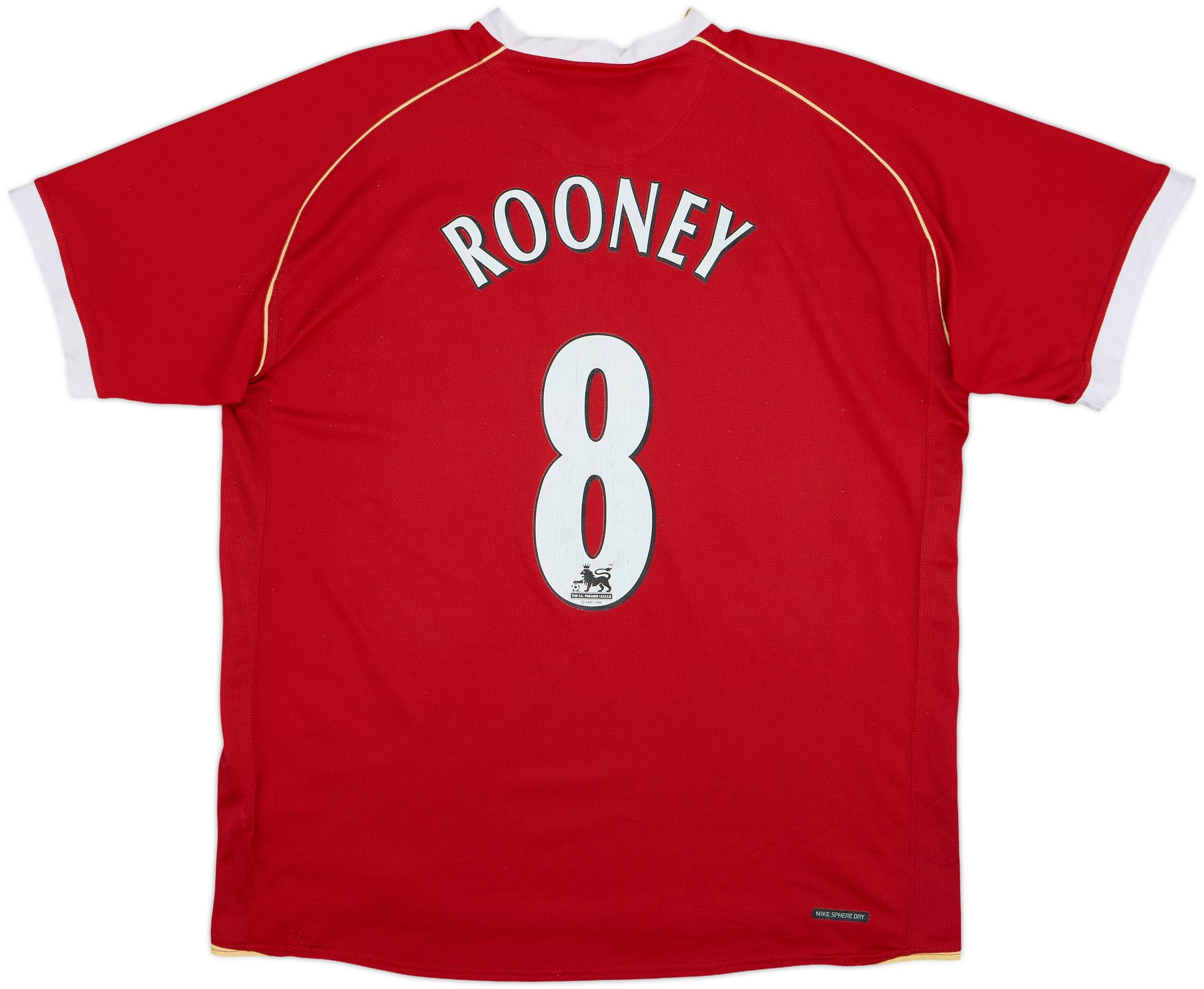 【Nike 正規品】マンチェスターユナイテッド 2006 ROONEY 8 M Manchester United 2005 - 2006 Away football Nike shirt #8