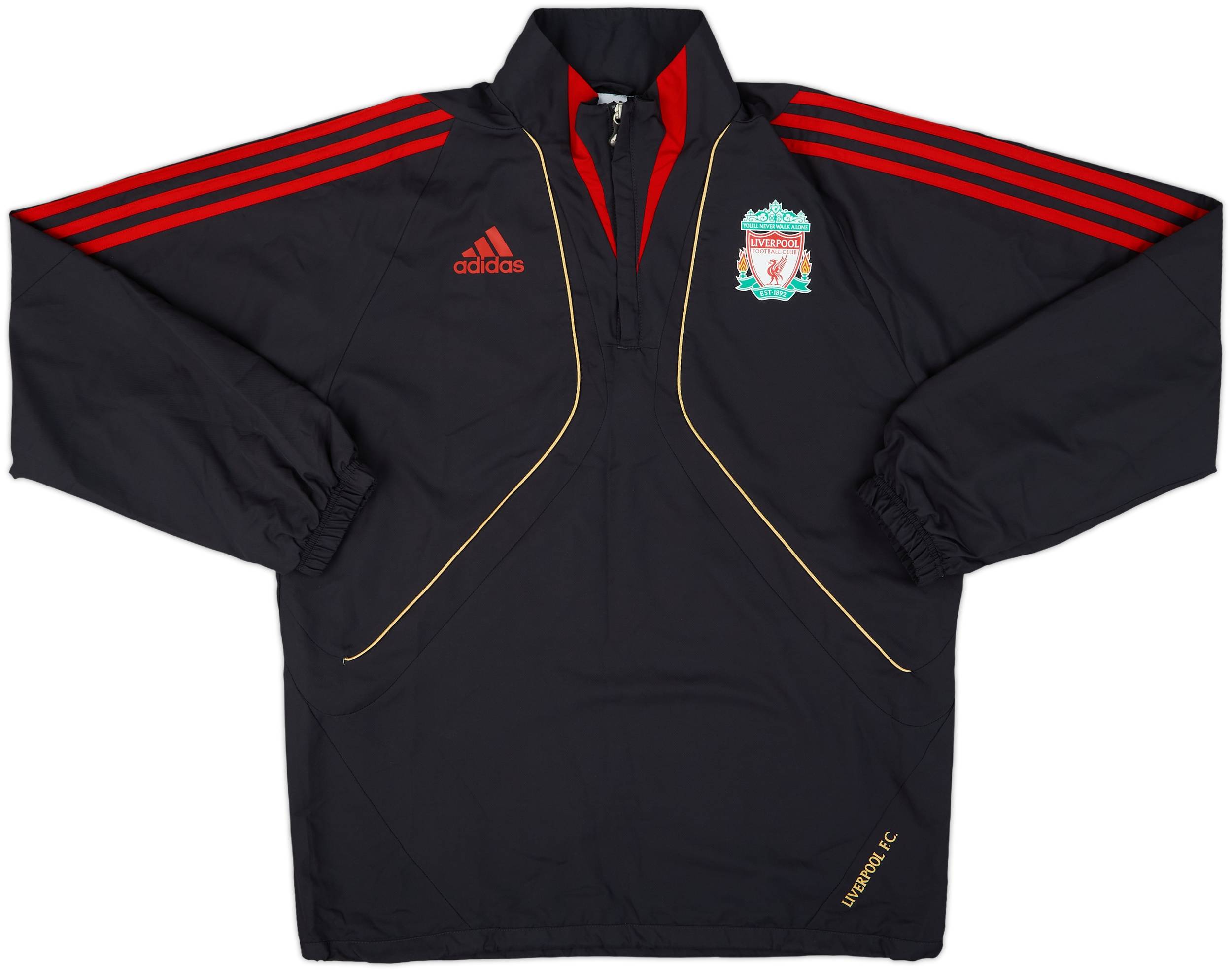 ウェア 2009-10 Liverpool  Sweat Top J-O 2009-10 Liverpool adidas 1/4 Zip Drill Top - 10/10 - (M)