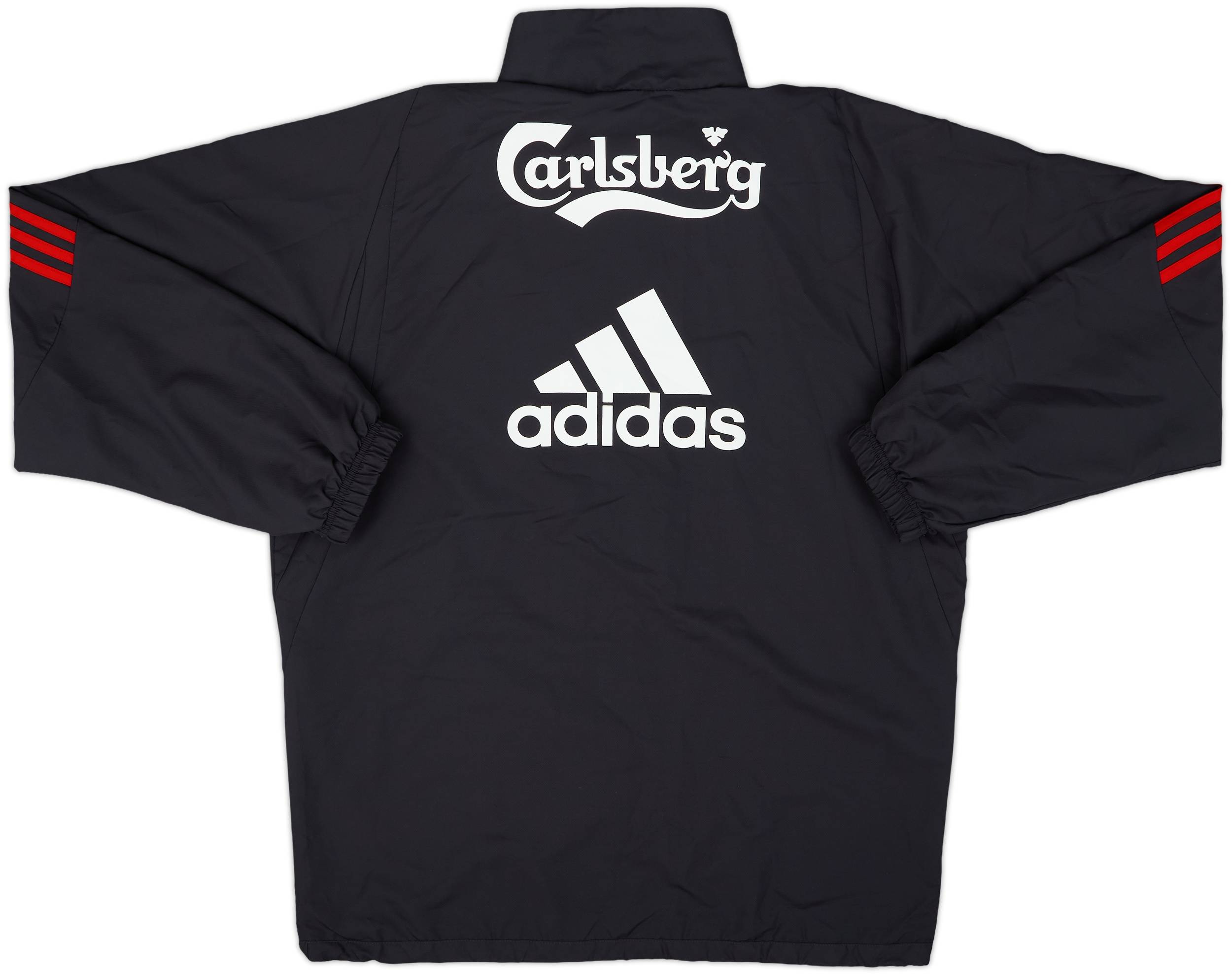 2009-10 Liverpool adidas 1/4 Zip Drill Top - 10/10 - (M)