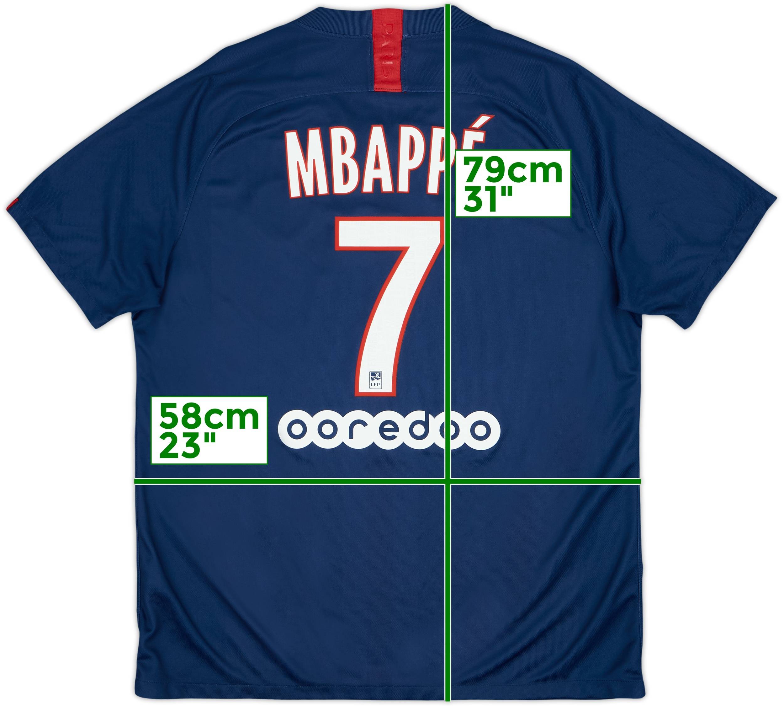 2019-20 Paris Saint-Germain Home Shirt Mbappe #7 10/10 (XL)