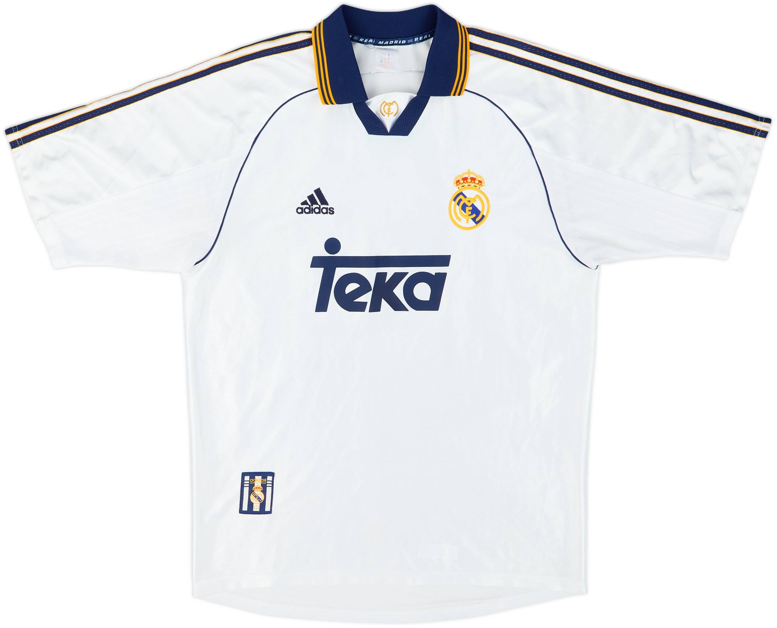 1998-00 Real Madrid Home Shirt J.M.Guti #14 - 9/10 - (M)