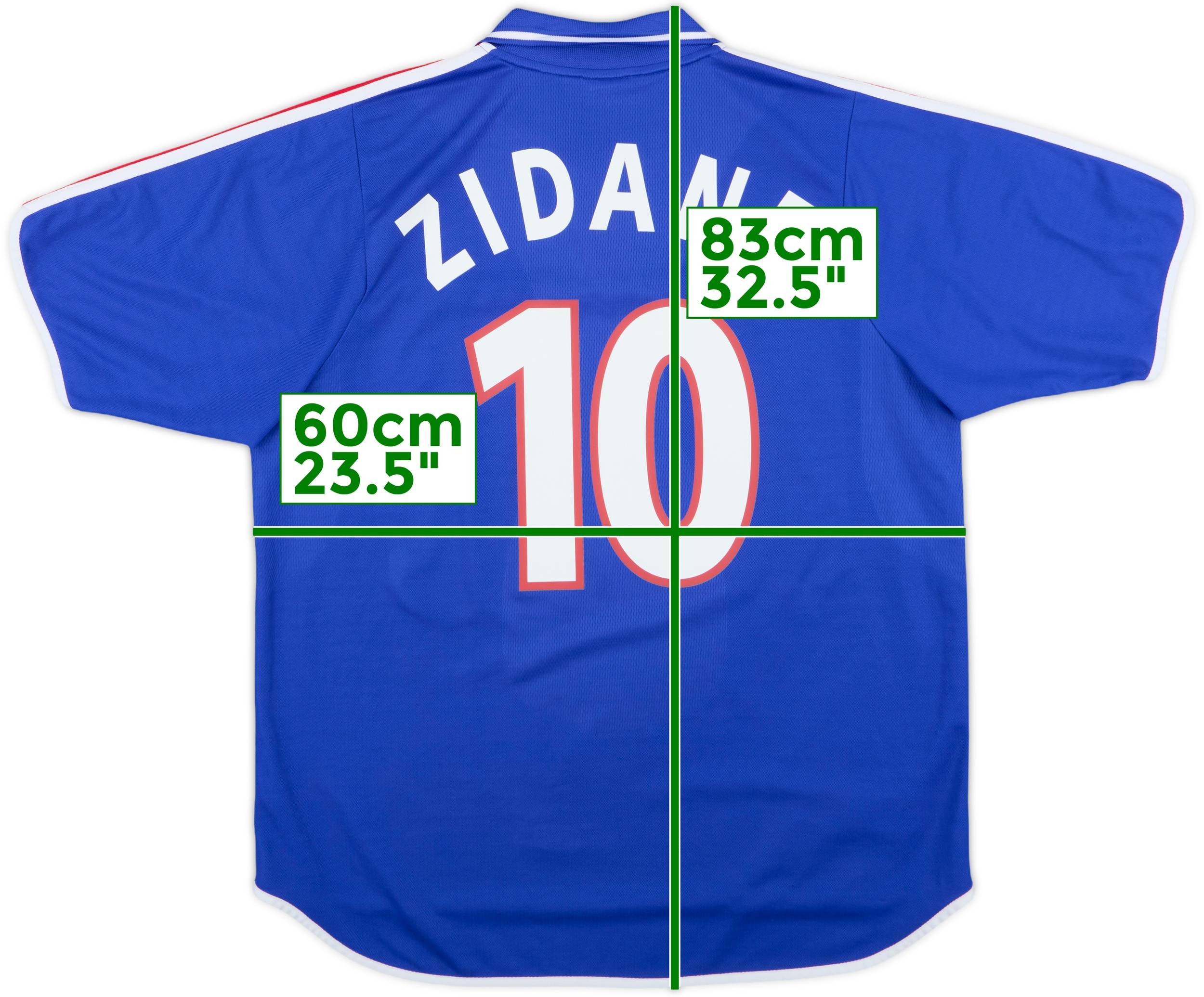 2000-02 France Home Shirt Zidane #10 - 8/10 - (XL)