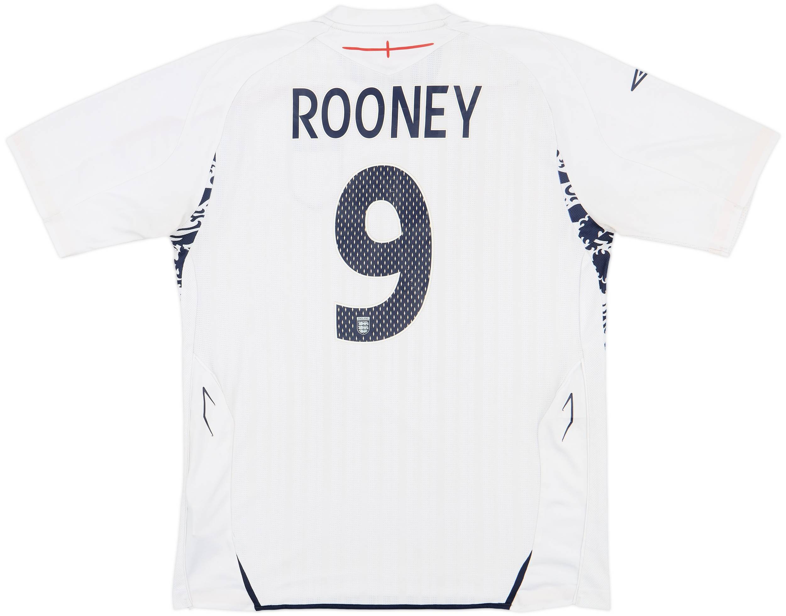 Umbro England Rooney 9 シャツ England 2003 2004 Home Wayne Rooney #9 Football Shirt Soccer
