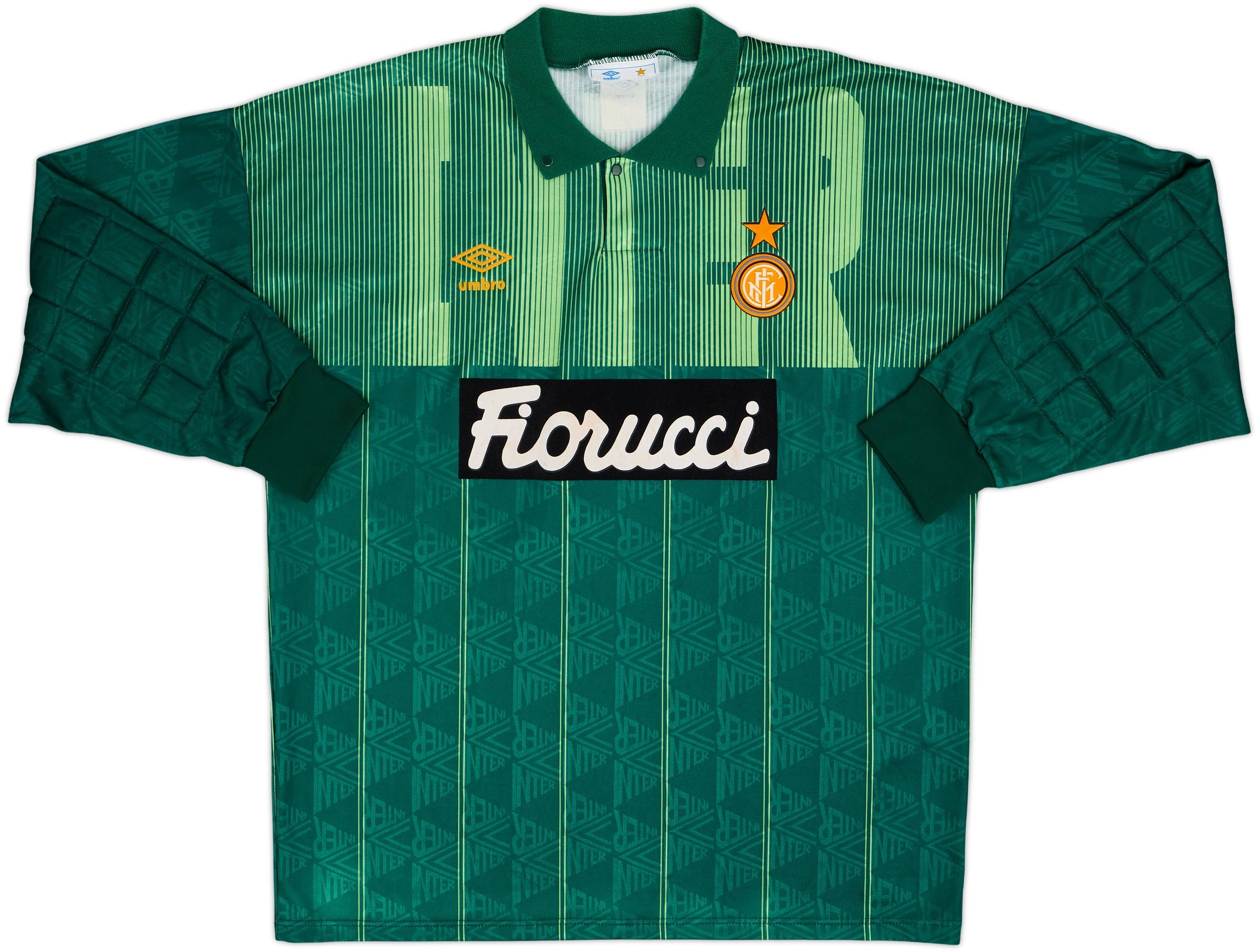 1991-92 Inter Milan GK Shirt #1 - 8/10 - (L)