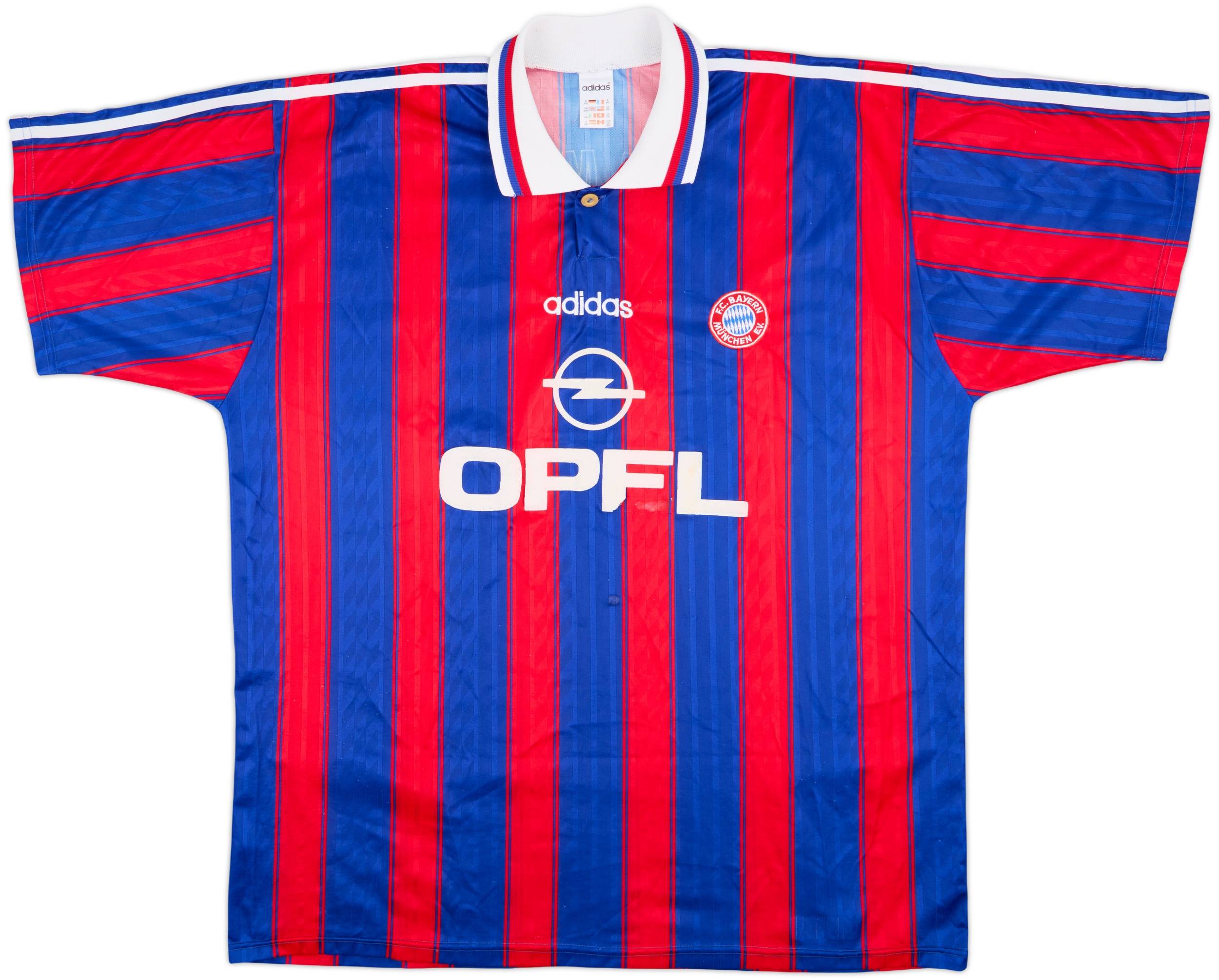 95-97s adidas Bayern München game shirt BAYERN MUNCHEN 1995 1997 MATTHAUS HOME SHIRT FOOTBALL SOCCER