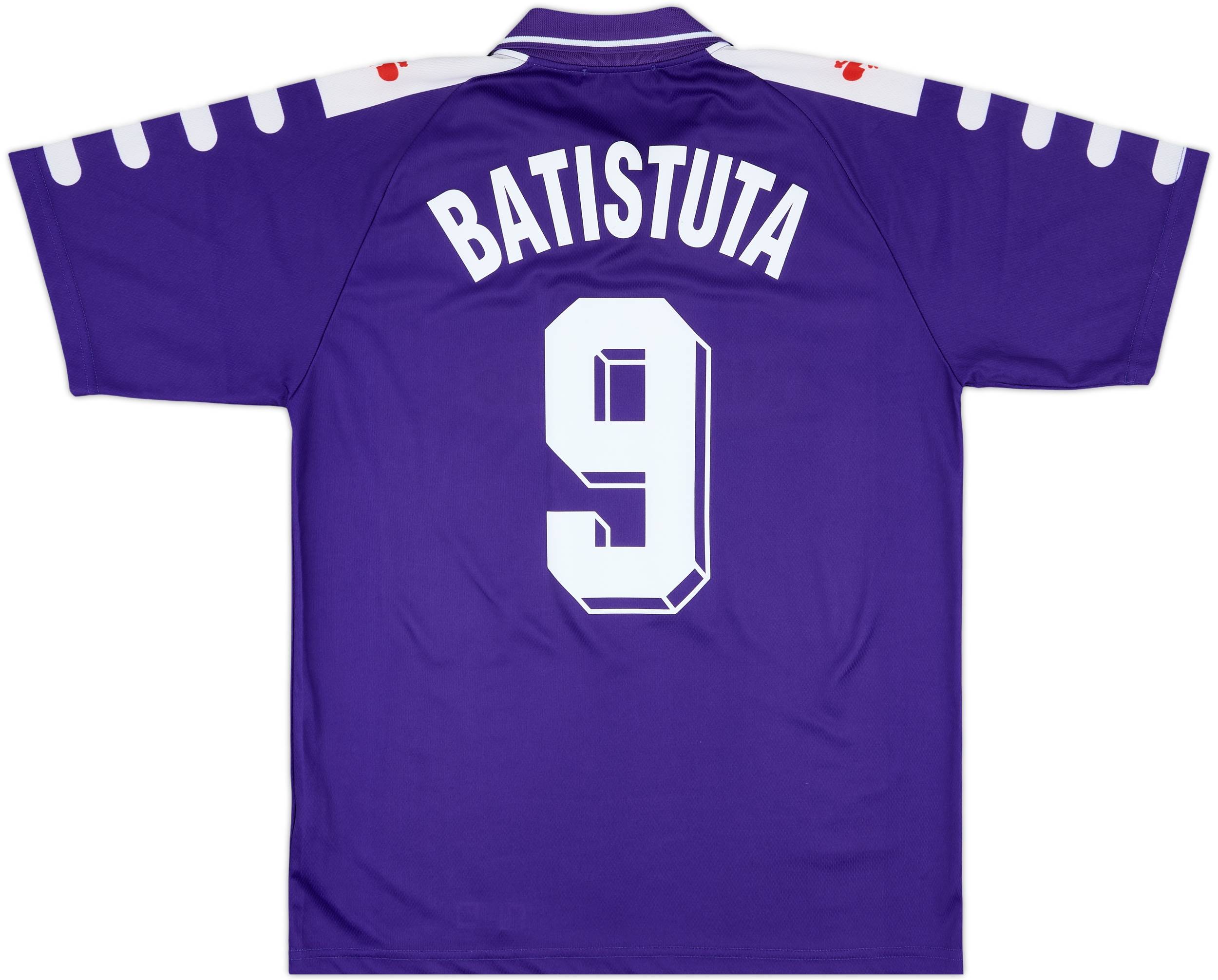 1998-99 Fiorentina Home Shirt Batistuta #9 - 8/10 - (M)