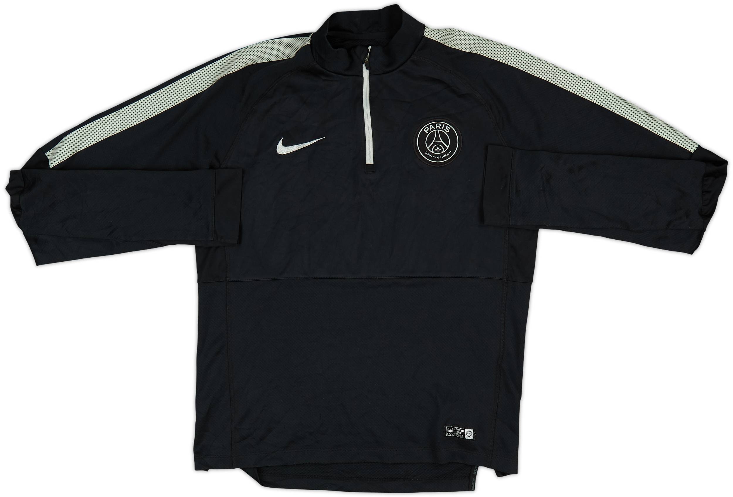 2014-15 Paris Saint-Germain Nike 1/4 Zip Drill Top - 8/10 - (M)