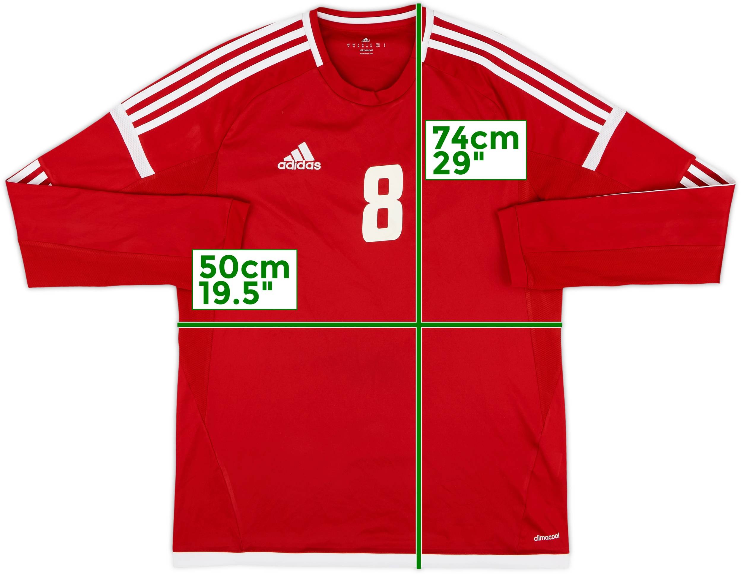 2016-18 UAE Away L/S Shirt #8 - 9/10 - (M)
