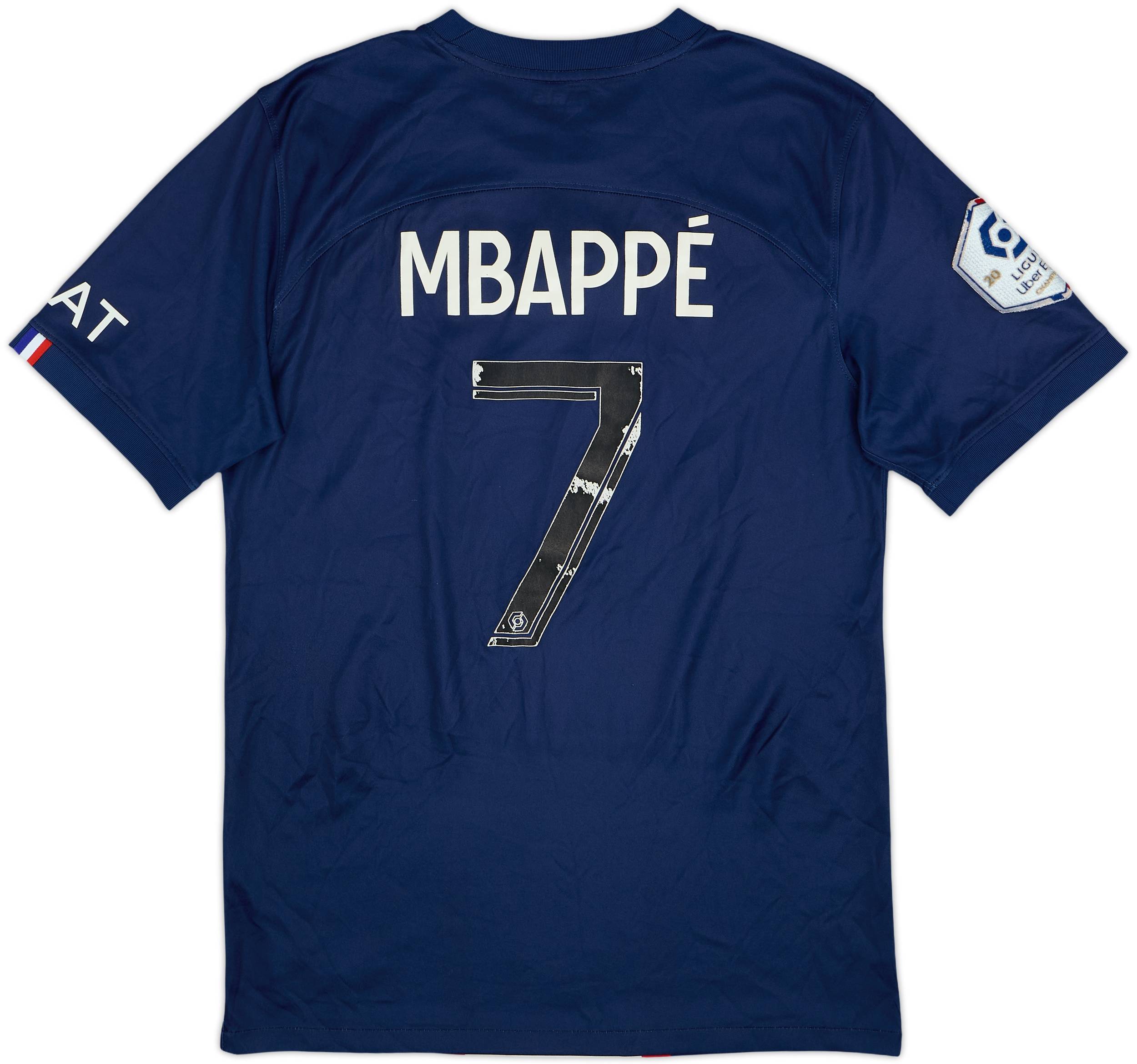 2022-23 Paris Saint-Germain Home Shirt Mbappe #7 - 4/10 - (S)