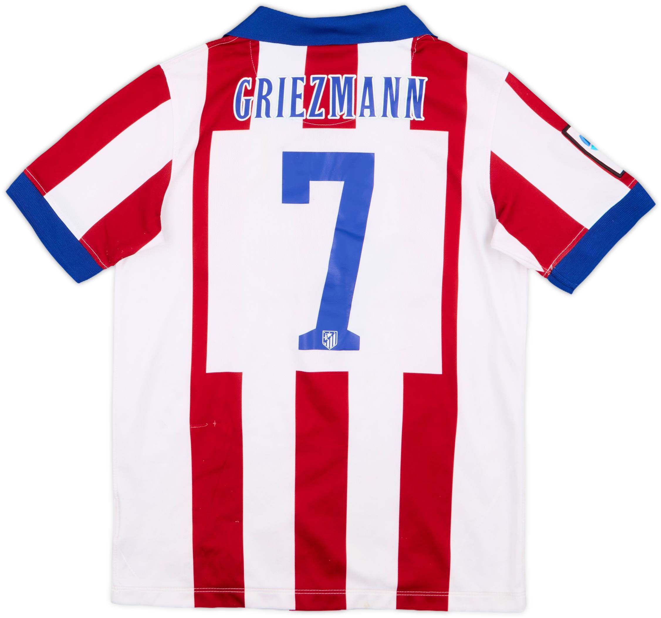 2014-15 Atletico Madrid Home Shirt Griezmann #7 - 7/10 - (L