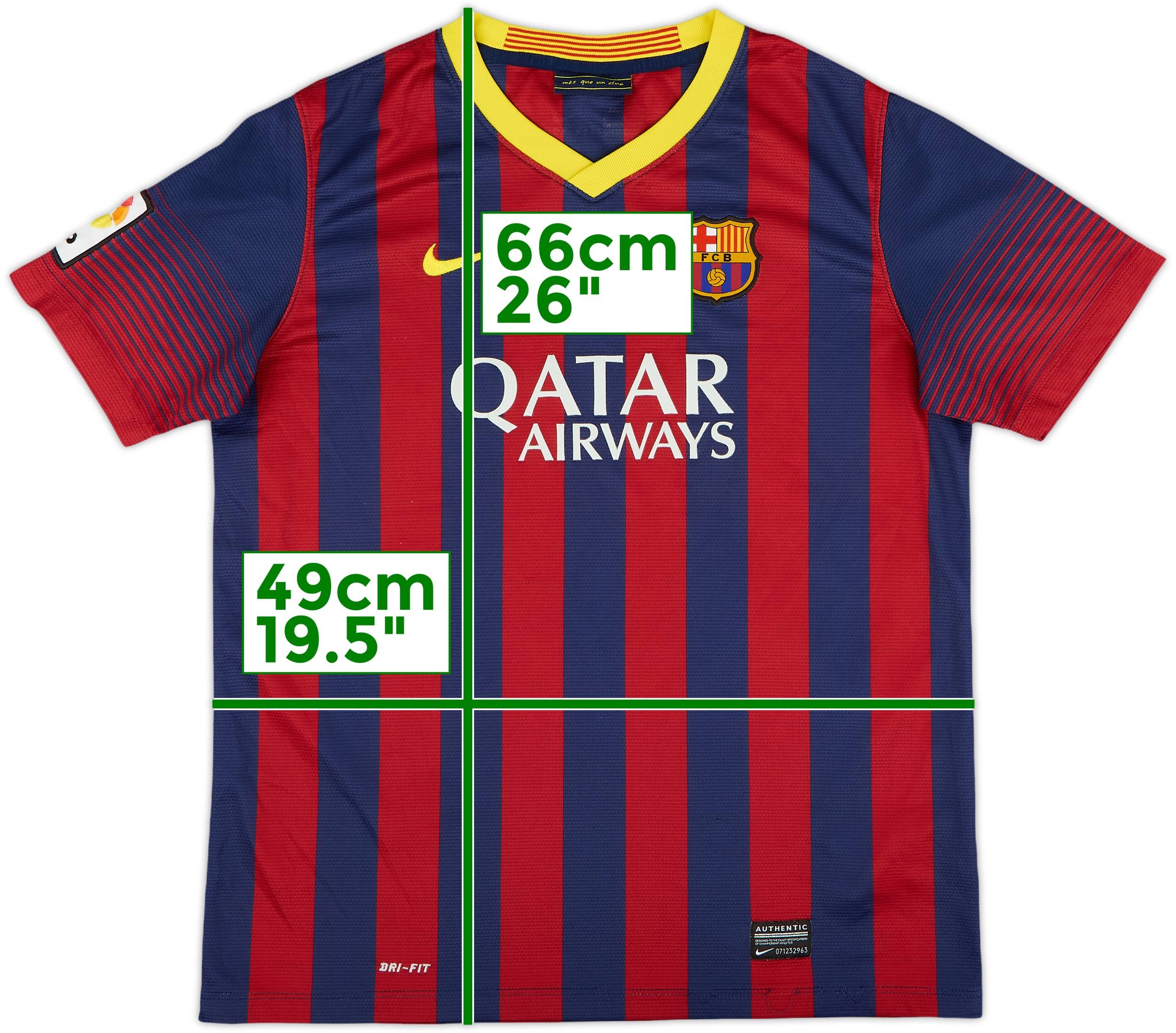 2013-14 Barcelona Home Shirt - 8/10 - (XL.Boys)