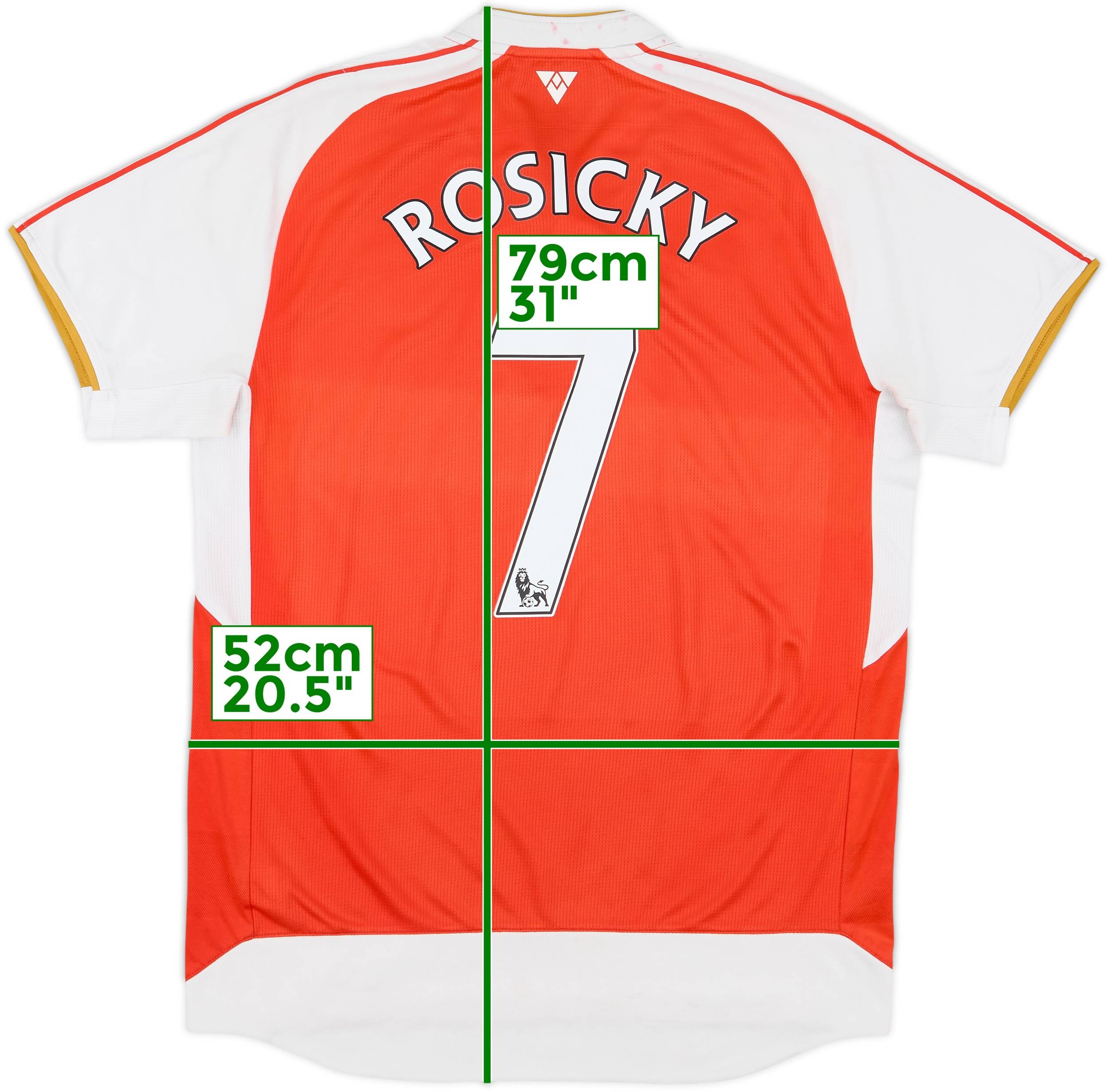 2015-16 Arsenal Home Shirt Rosicky #7 - 5/10 - (M)