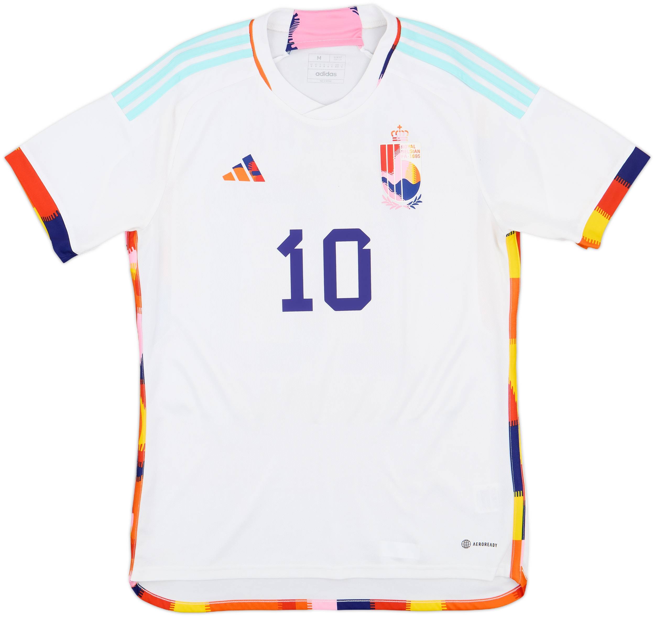 adidas Belgium E. HAZARD 10 ユニフォーム Eden Hazard #10 Mens MEDIUM Adidas Belgium Home Jersey