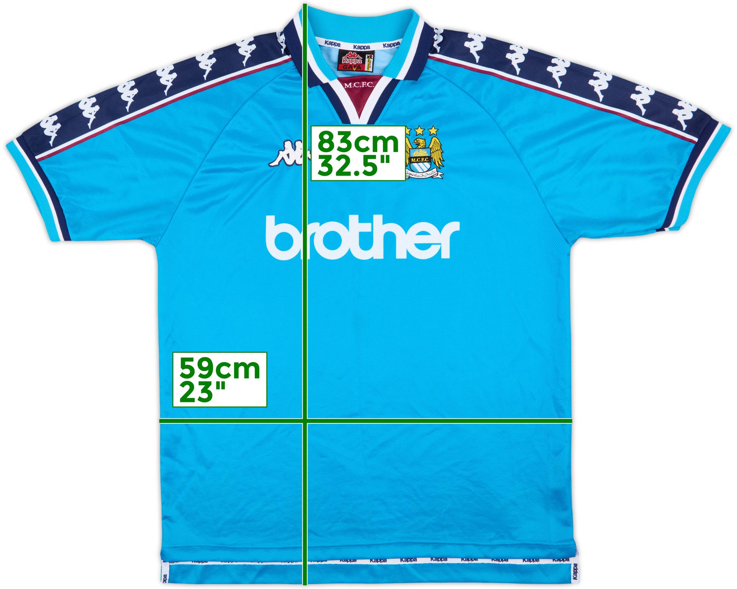 ウェア Manchester City 97/99 1997-99 Manchester City Home Shirt - 8/10 - (XL)