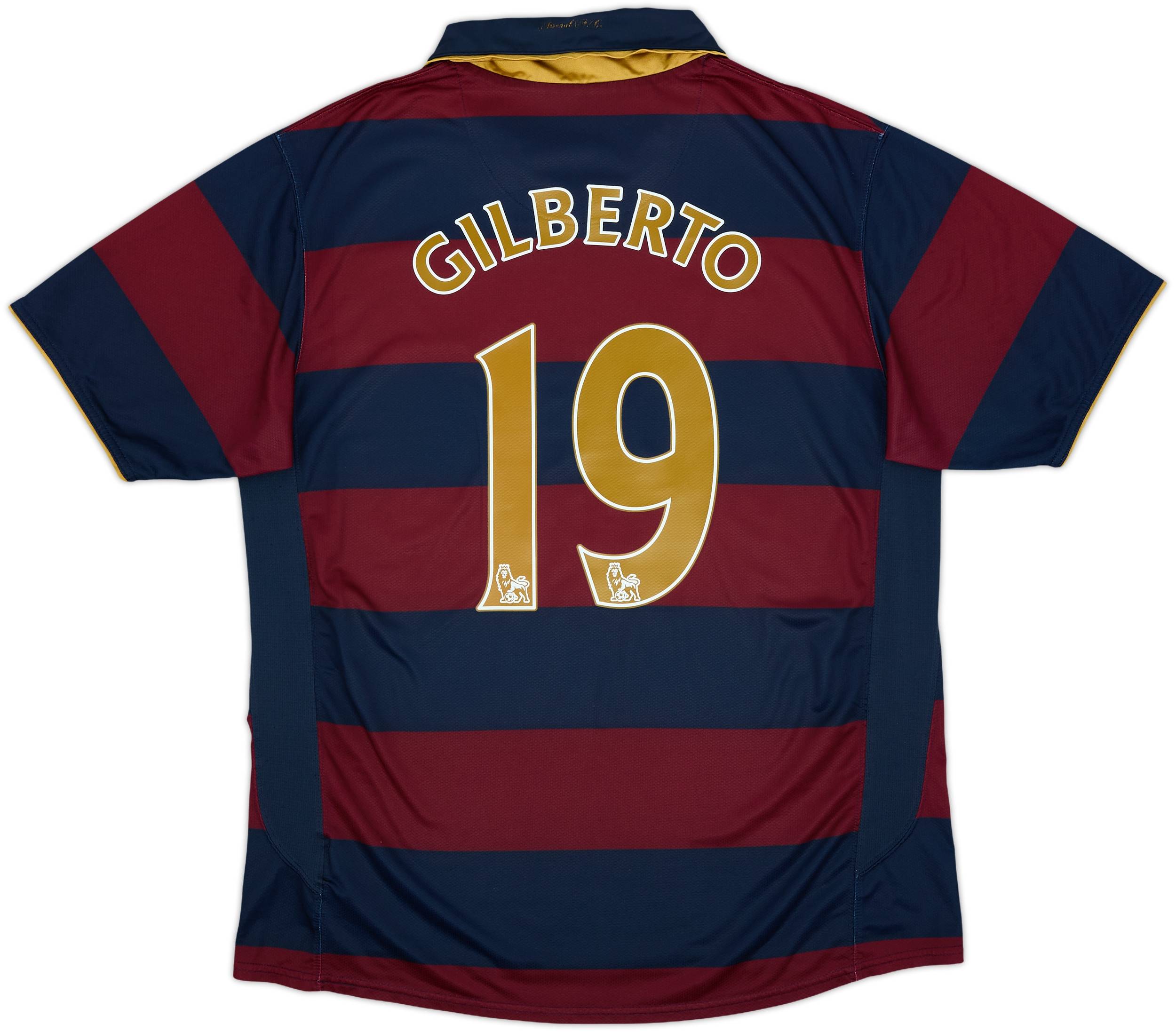arsenal ユニフォーム　07-08 3rd 2007-08 Arsenal Third Shirt Gilberto #19 - 7/10 - (L)