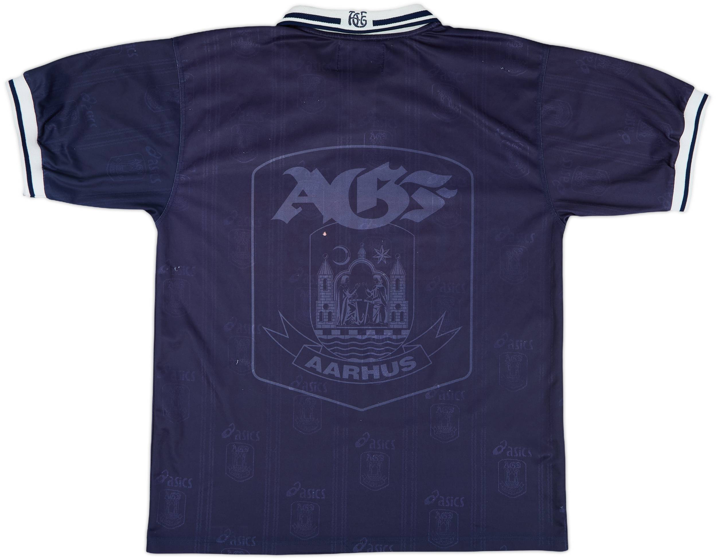AARHUS GF 98/99(H) アシックス　ユニフォーム　襟付き　OPEL AARHUS GF 98/99(H) アシックス ユニフォーム 襟付き OPEL - メルカリ