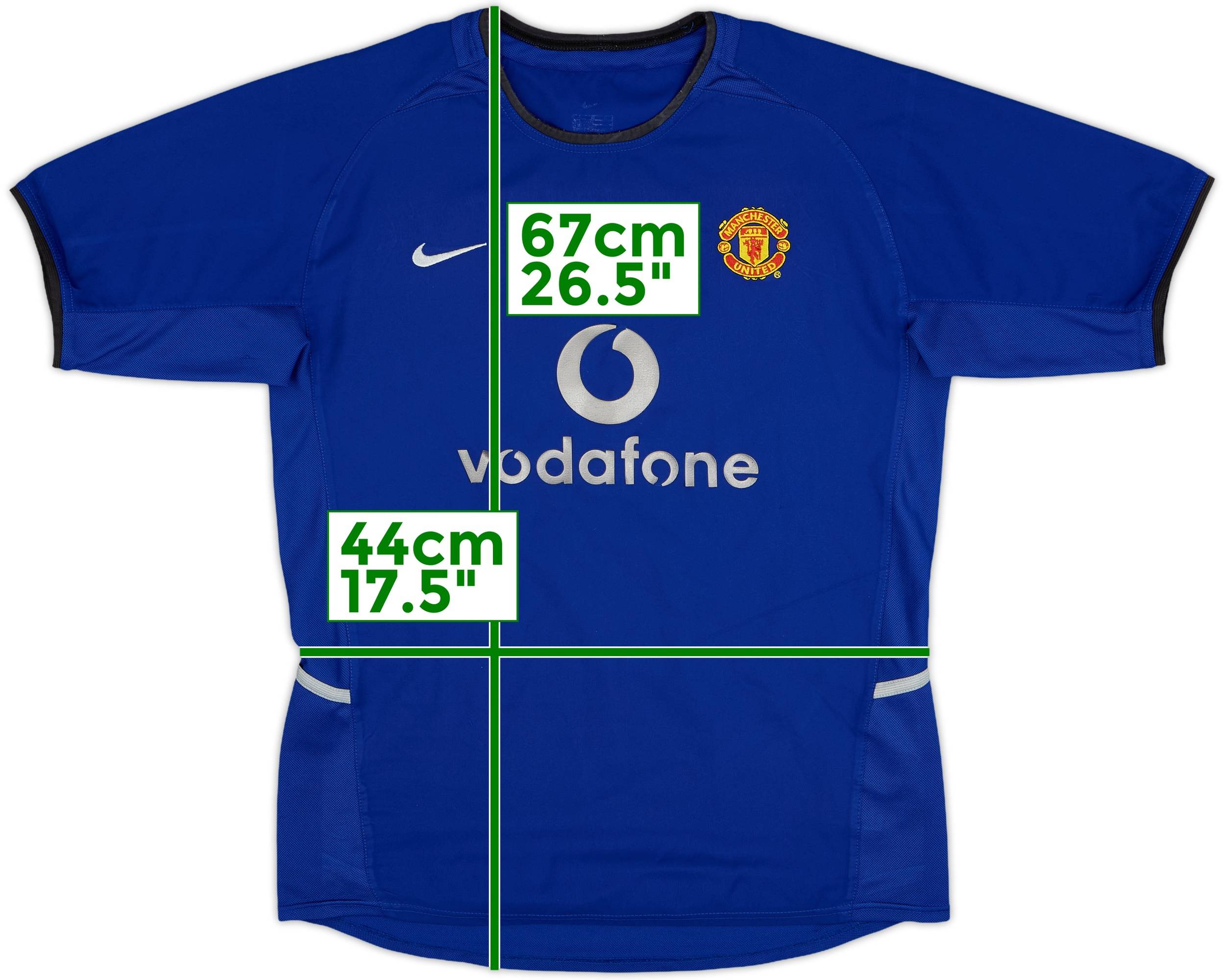 ウェア Manchester United 2002 2003 3rd Veron 2002-03 Manchester United Third Shirt - 5/10 - (L.Boys)